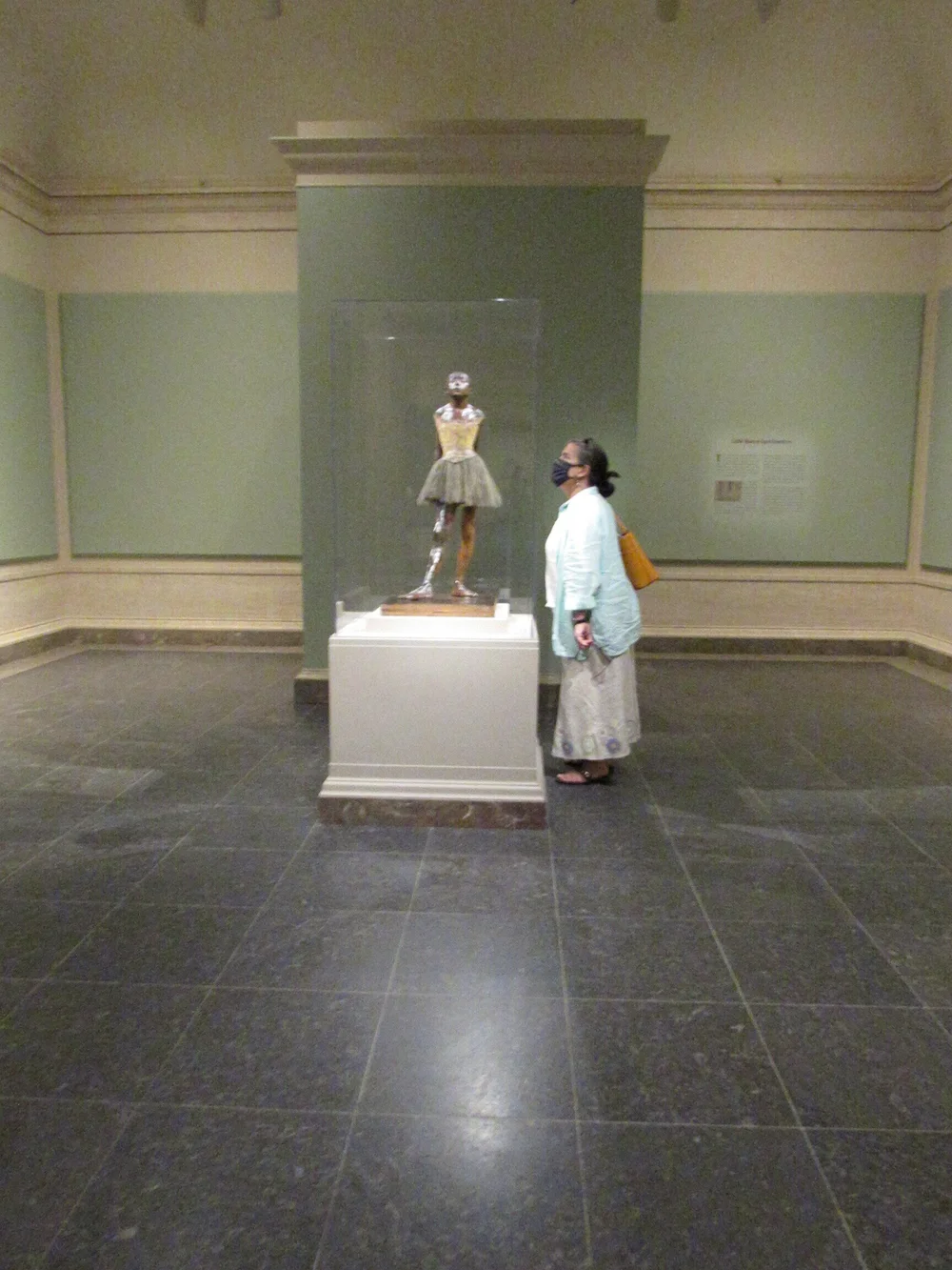 Lone Visitor with the Ballerina