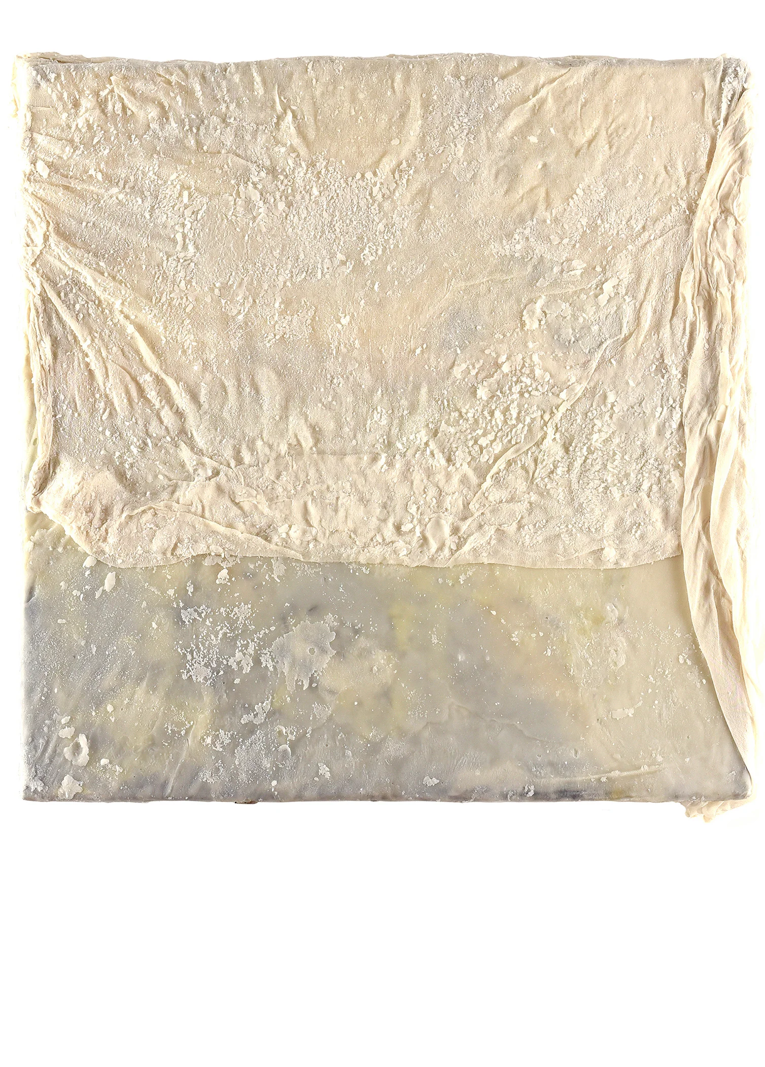 Shroud of Passage Encaustic and Textile on Panel 2017 30x30