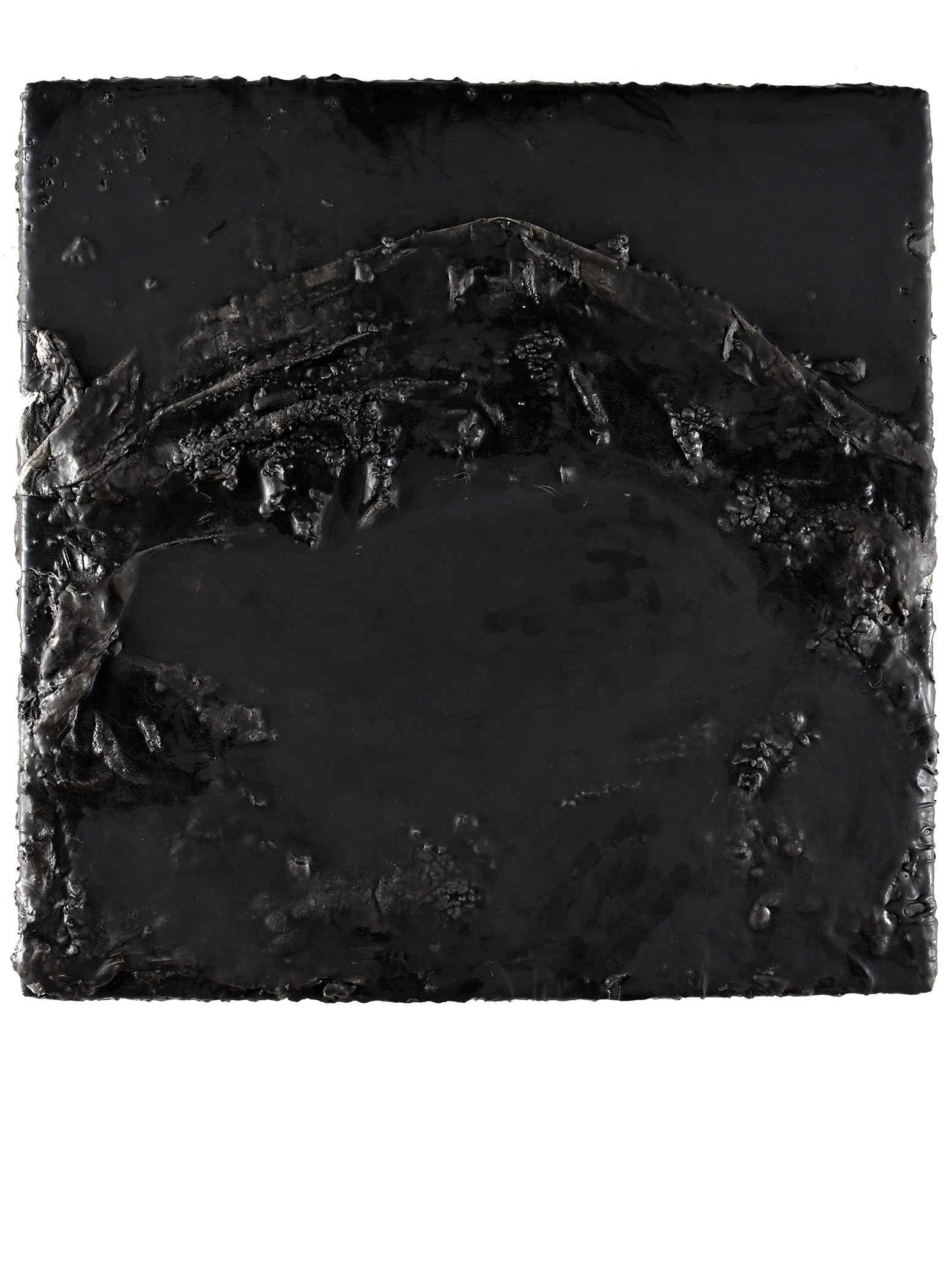 Diamond Depth Encaustic and Textile on Panel 2017 24x24