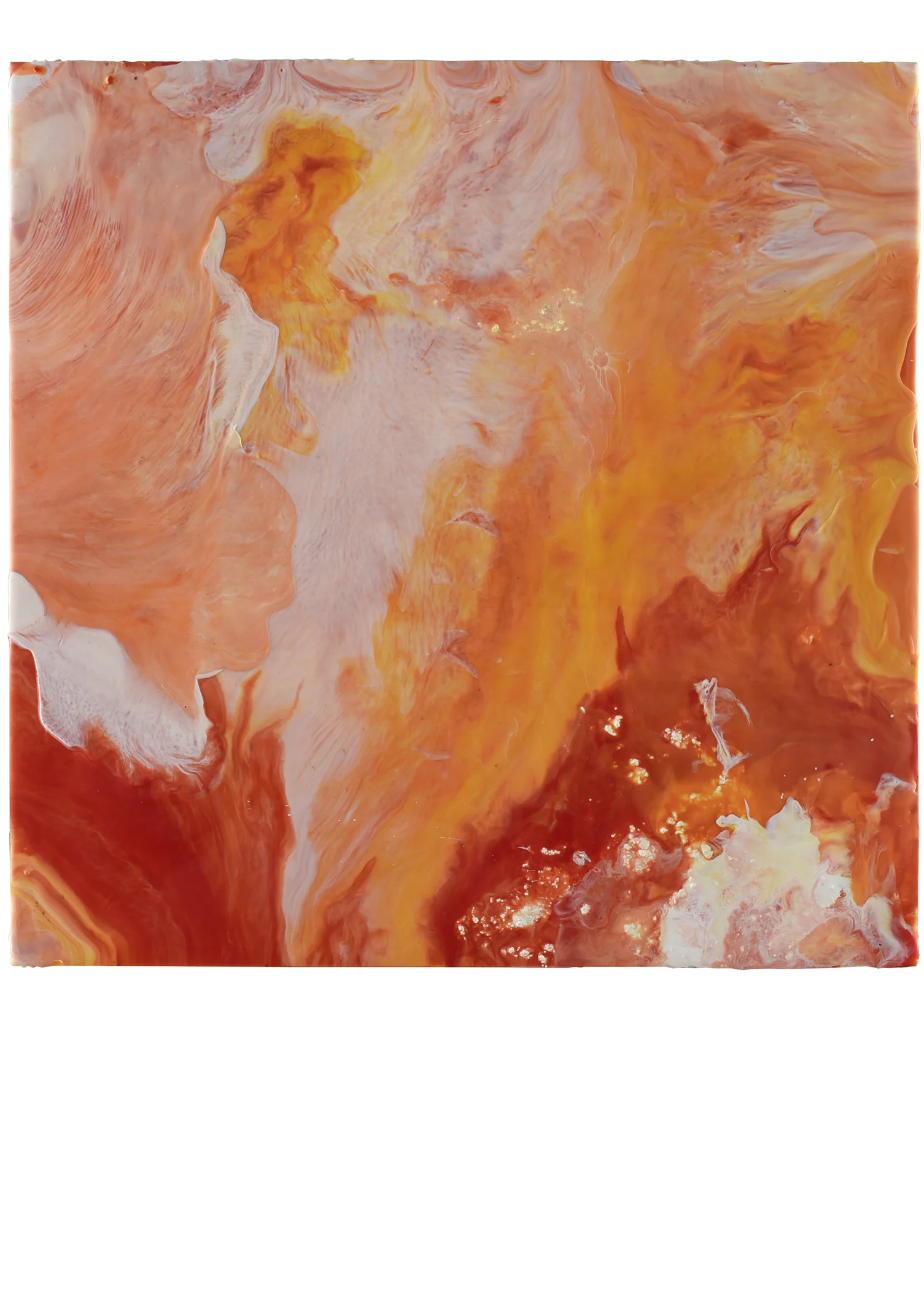 Transmutation (of Rage and the Sadness beneath ) into Peace Encaustic on Panel 2016 30x30
