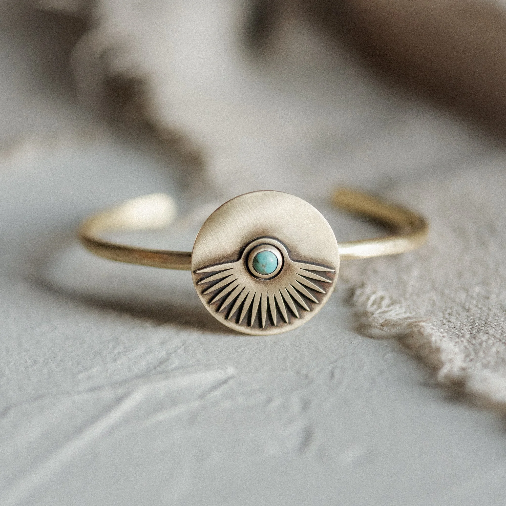 COMMONFORM_statement bracelet cuff turquoise gold brass-85.jpg