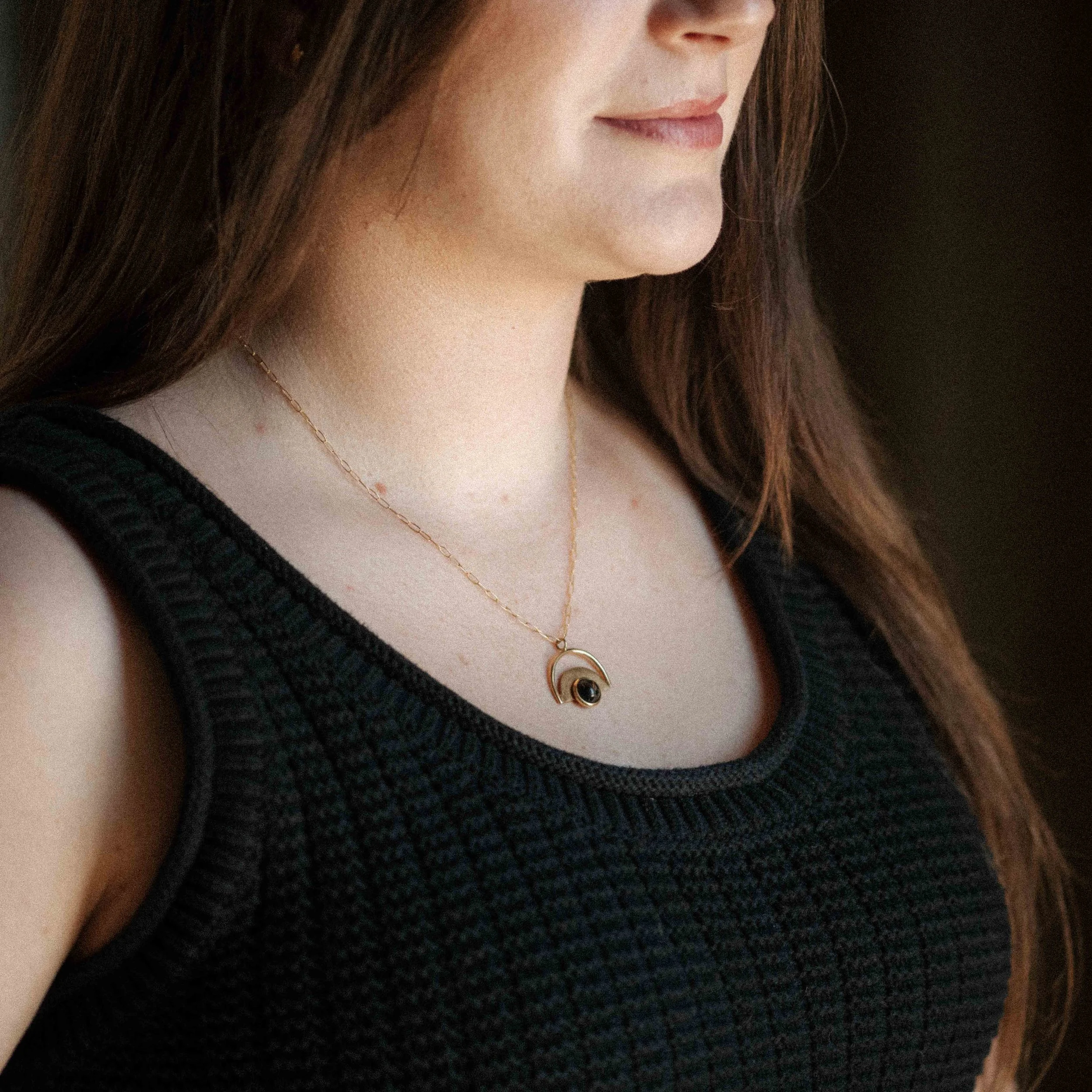 COMMONFORM_Modern Statement Gold Turquoise Necklace-72.jpg