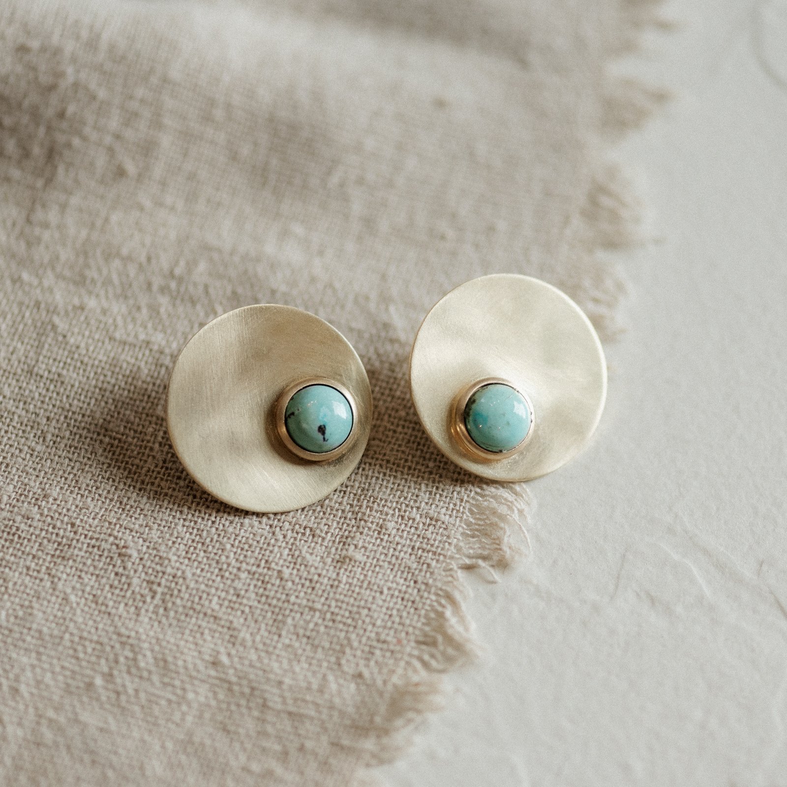 ORB STUDS // TURQUOISE