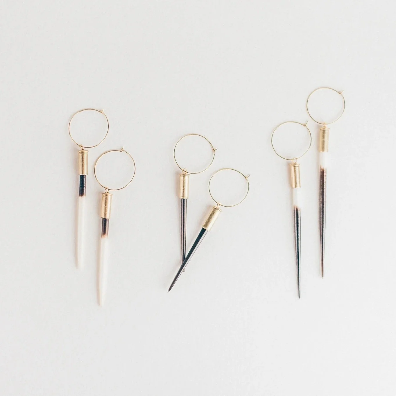 The Original Yellowstone Beth Dutton Porcupine Quill Earrings, Beth Dutton Jewelry, Yellowstone Earrings