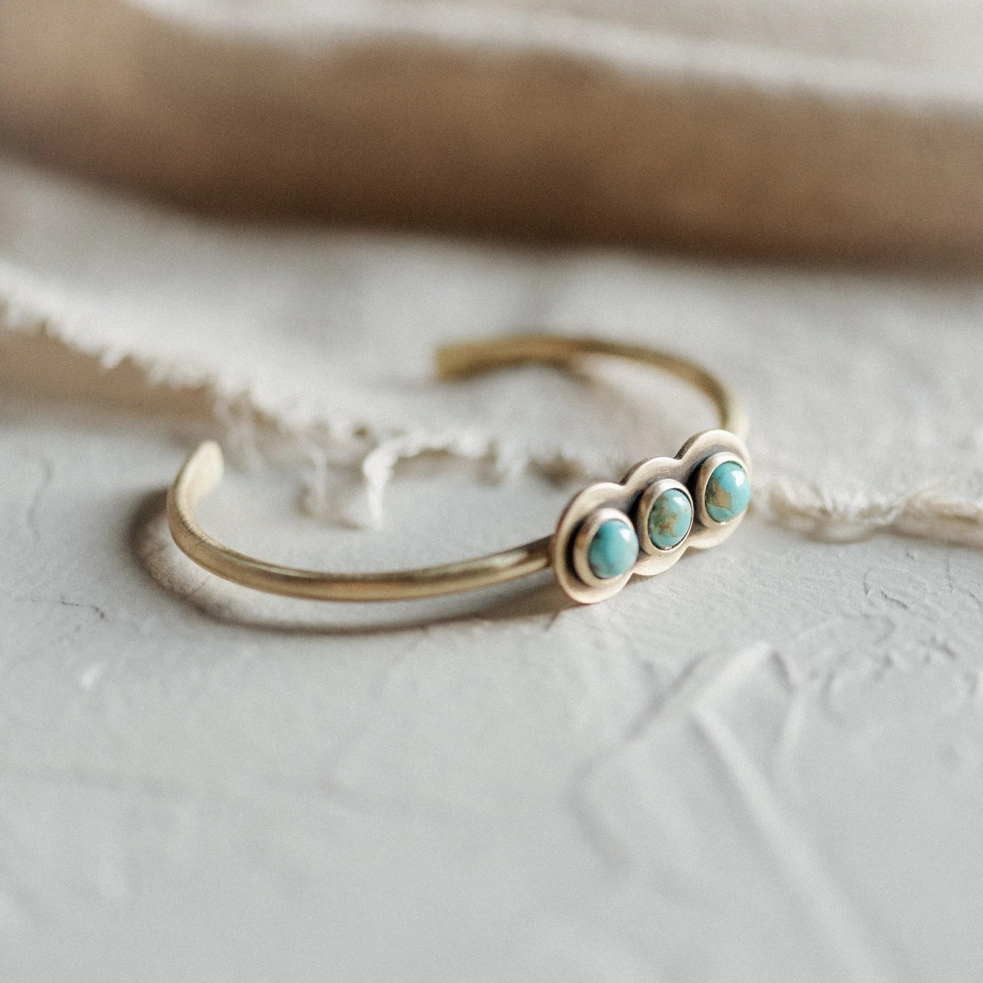 COMMONFORM_statement bracelet cuff turquoise gold brass-82.jpg