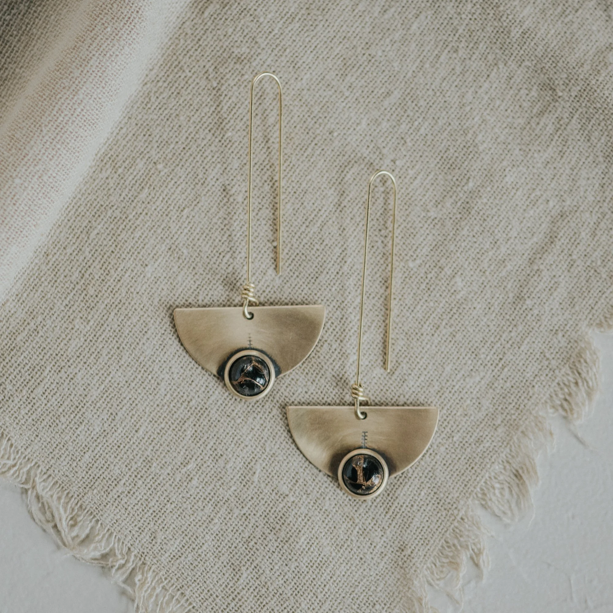 SEDONA EARRINGS // COPPER OBSIDIAN