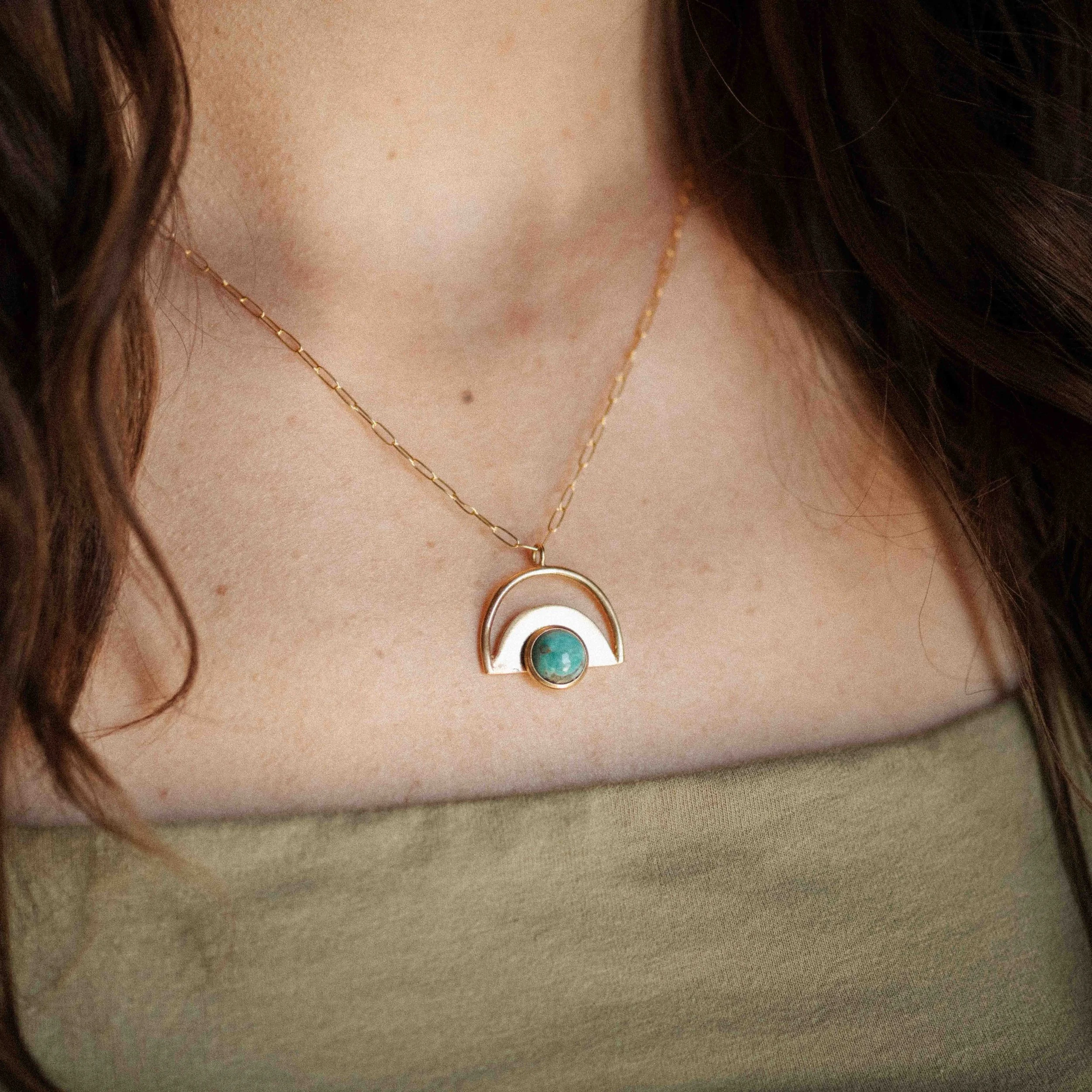 COMMONFORM_Modern Statement Gold Turquoise Necklace-71.jpg