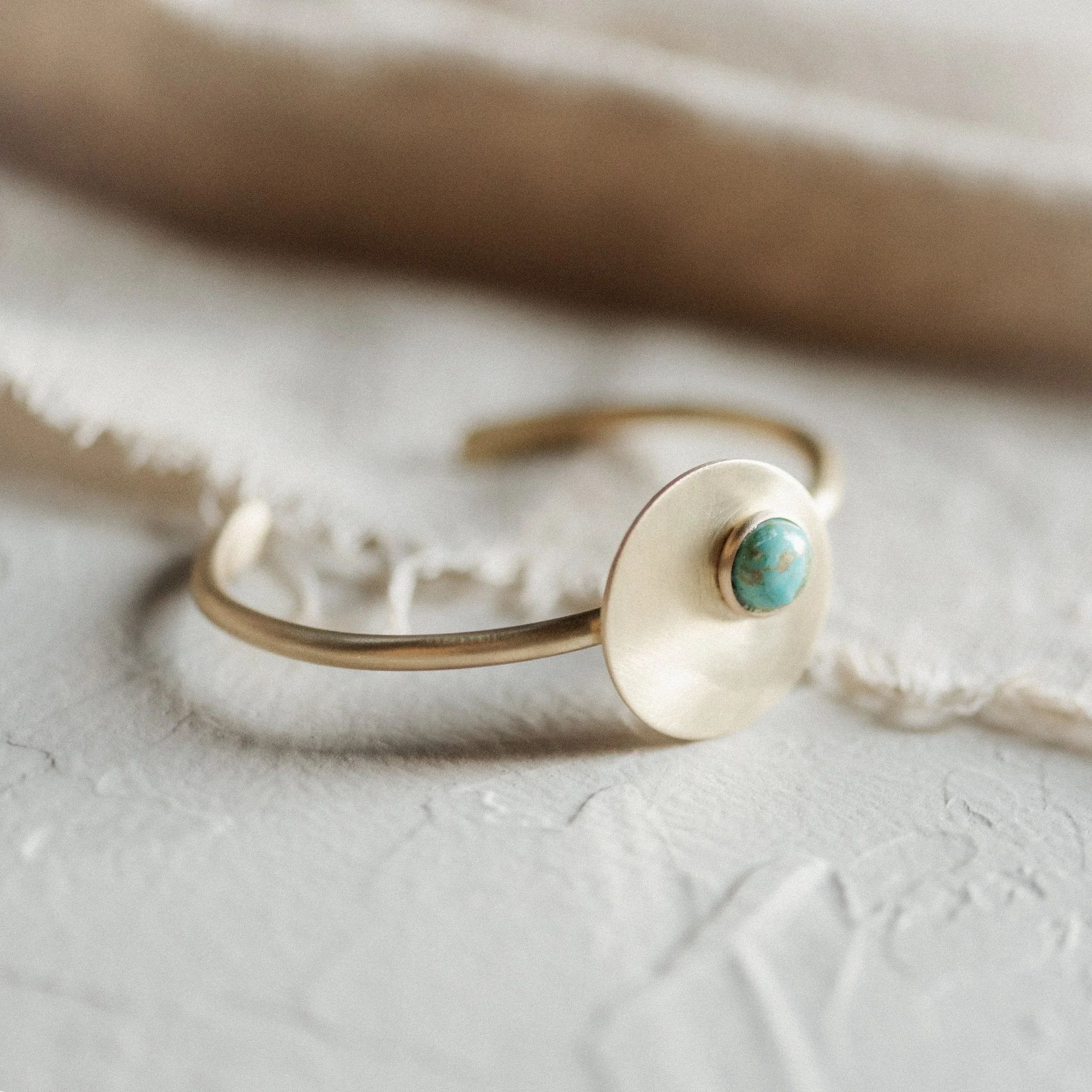 COMMONFORM_statement bracelet cuff turquoise gold brass-79.jpg