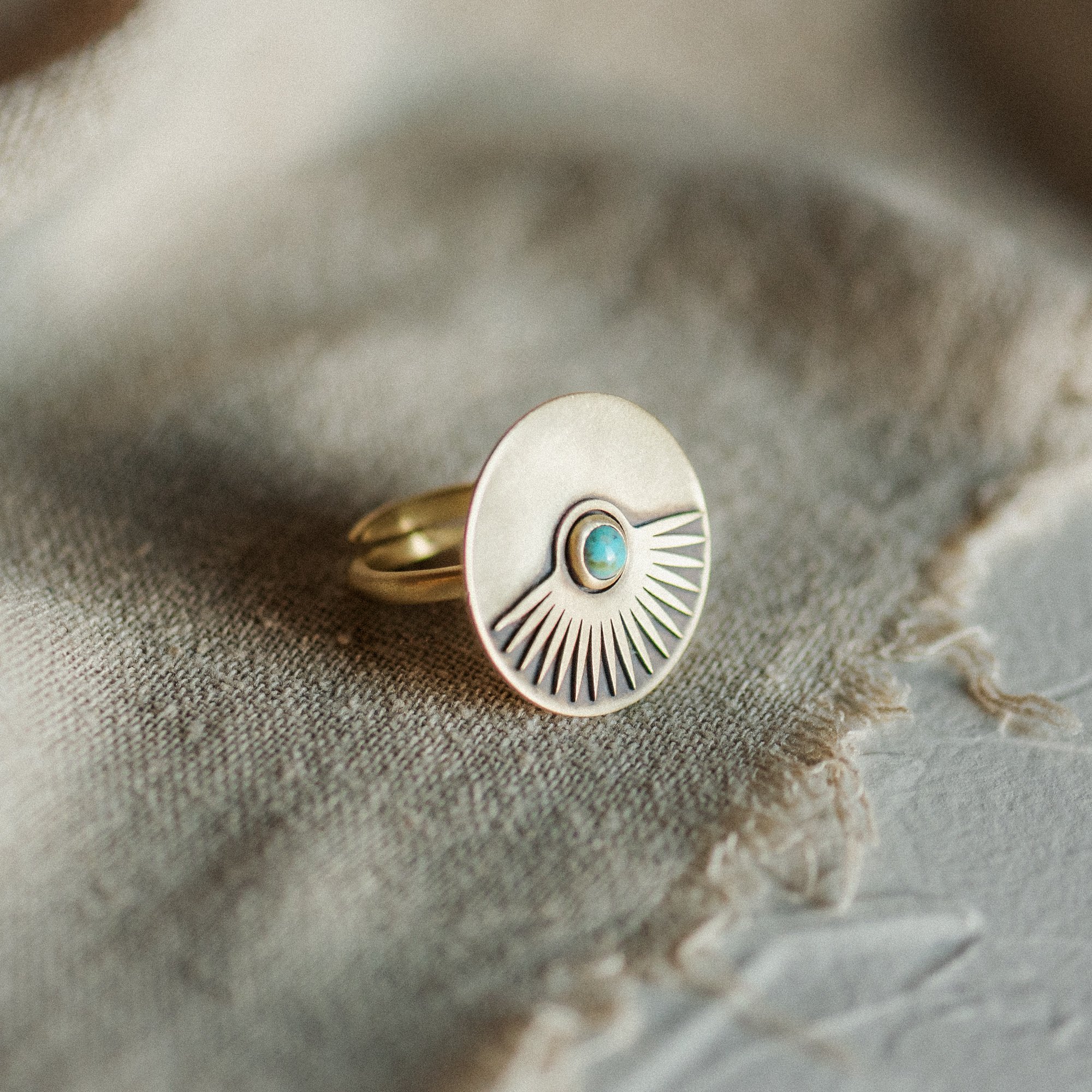 COMMONFORM_Statement ring gold turquoise brass-57.jpg