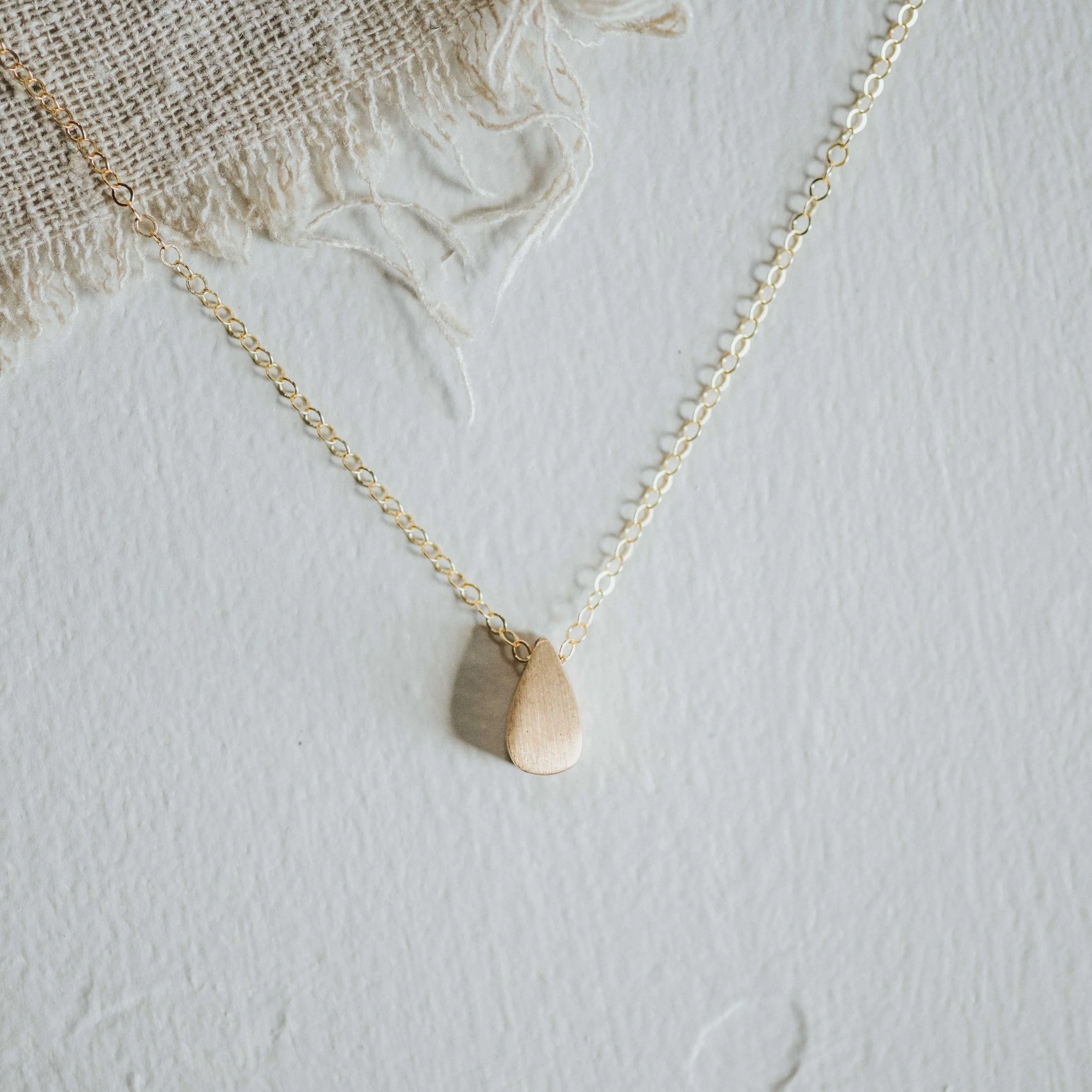 RAIN NECKLACE // DEMI-FINE GOLD