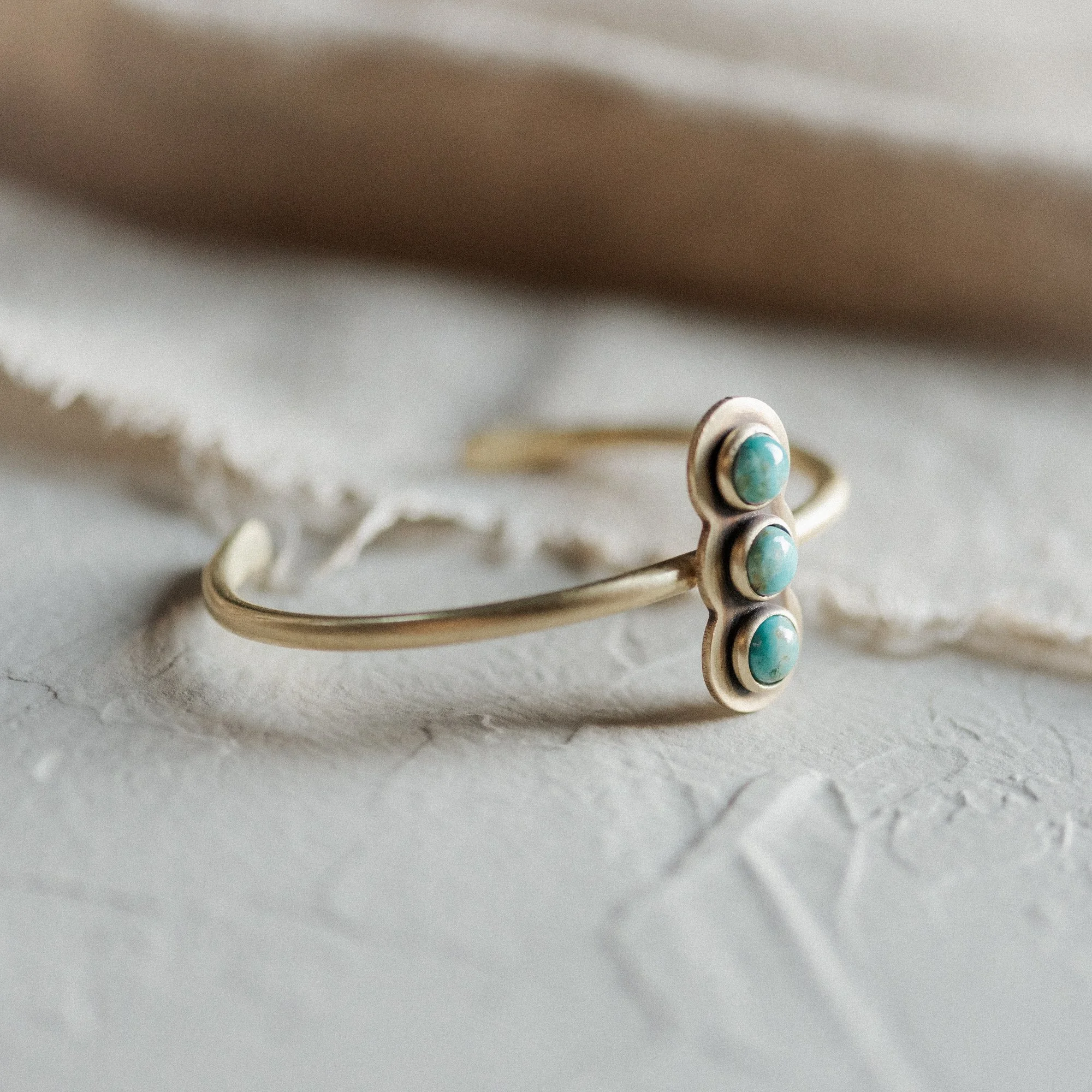 COMMONFORM_statement bracelet cuff turquoise gold brass-84.jpg