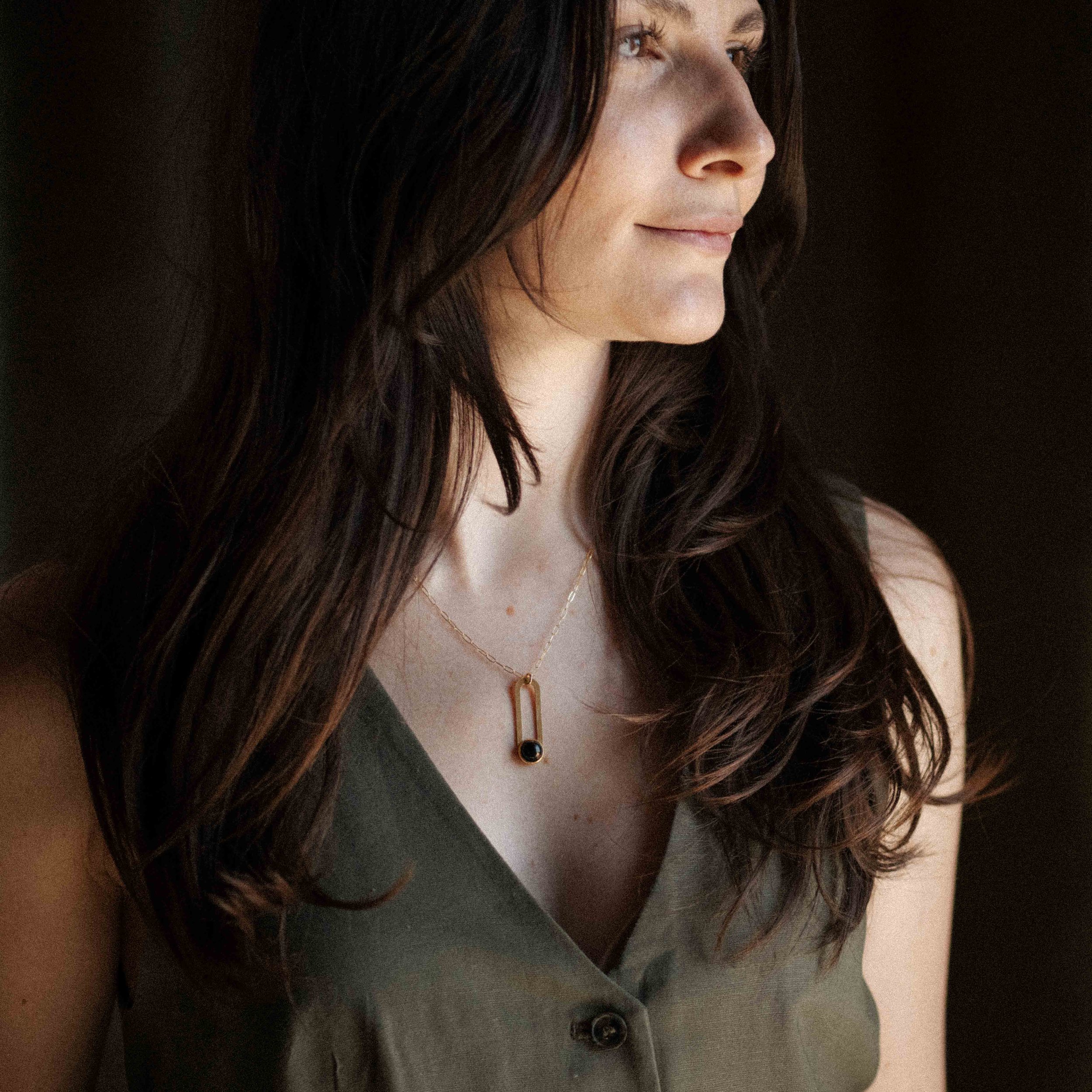 COMMONFORM_Modern Statement Gold Turquoise Necklace-85.jpg