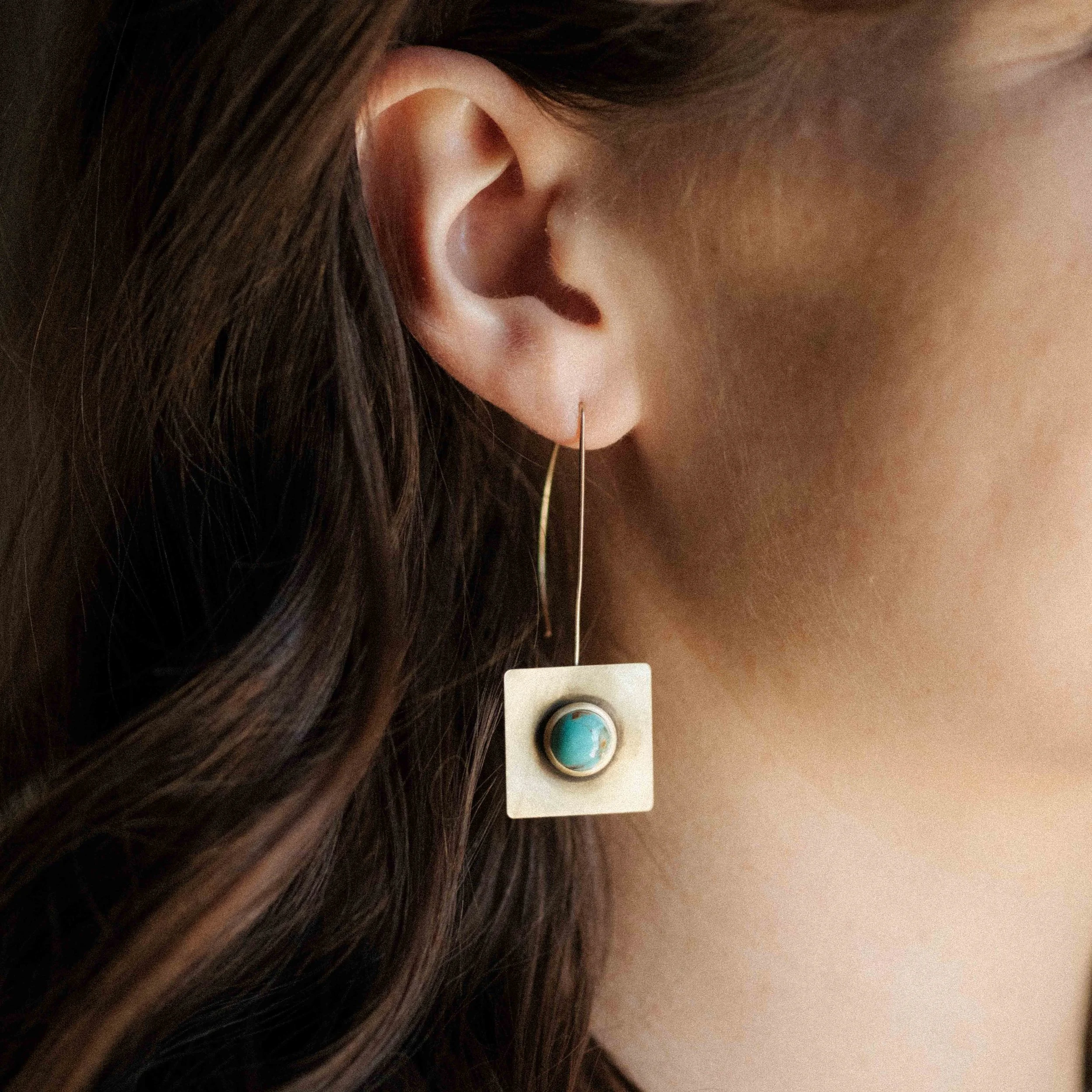 COMMONFORM_Modern Statement Gold Turquoise Earrings-154.jpg