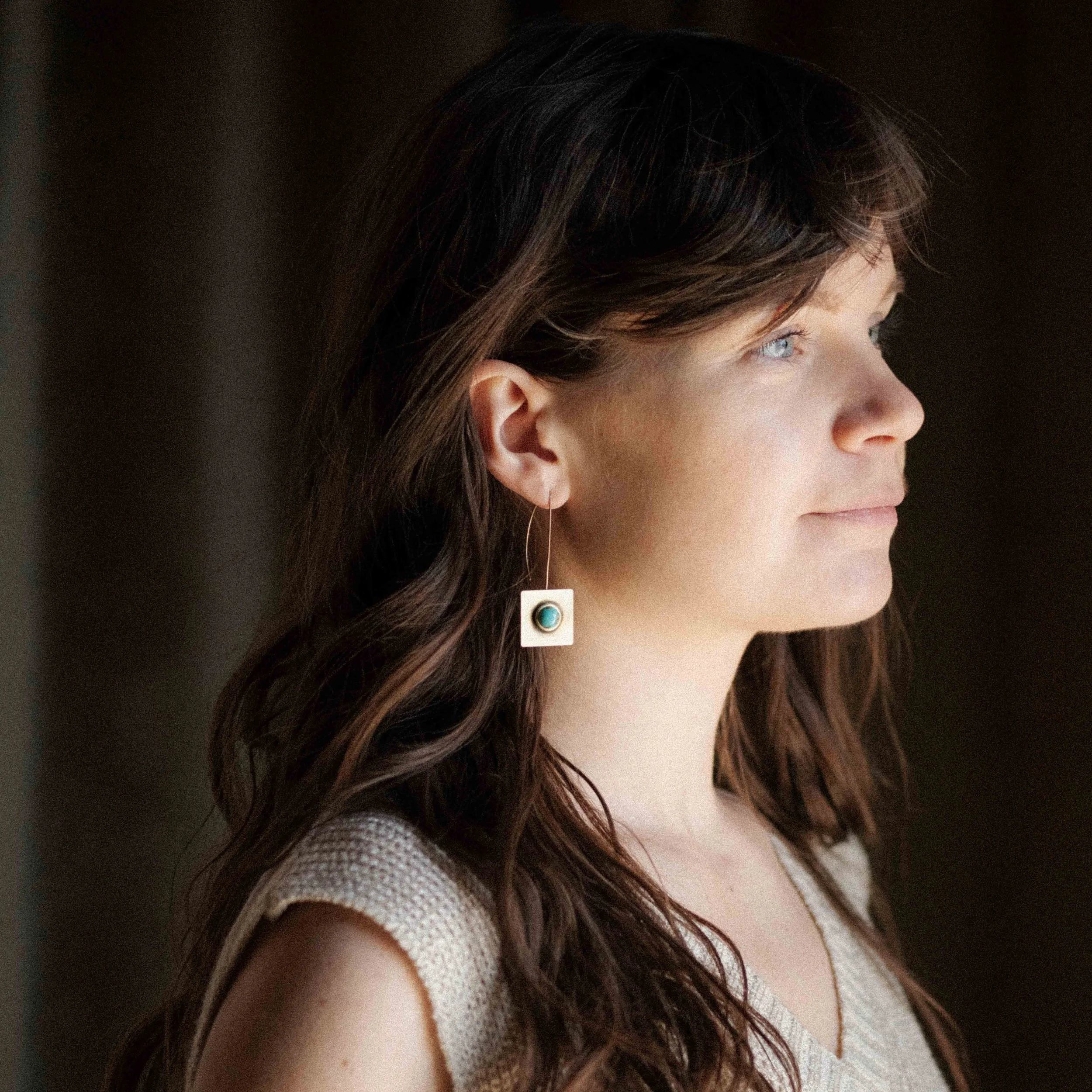 COMMONFORM_Modern Statement Gold Turquoise Earrings-153.jpg