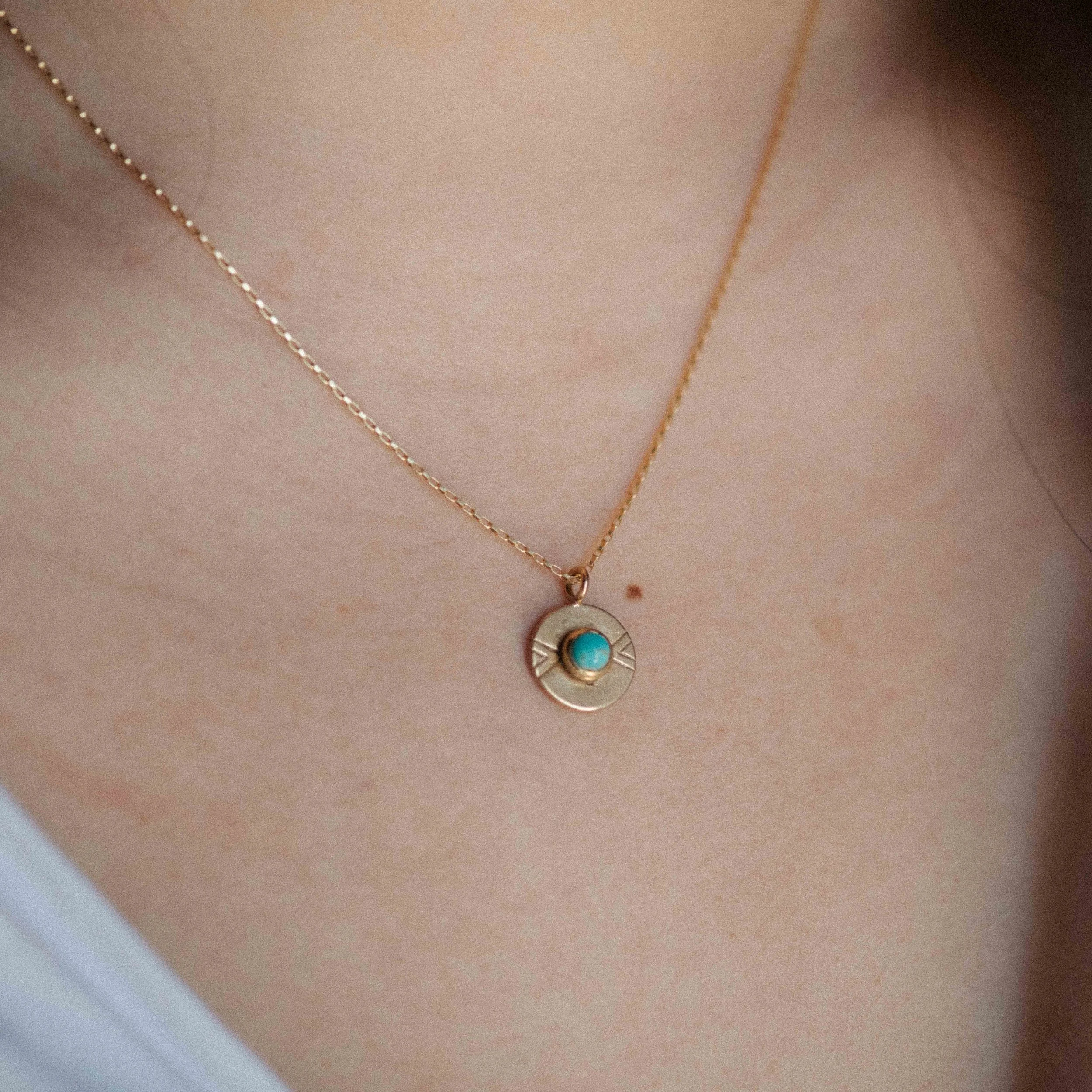 COMMONFORM_Modern Statement Gold Turquoise Necklace-82.jpg