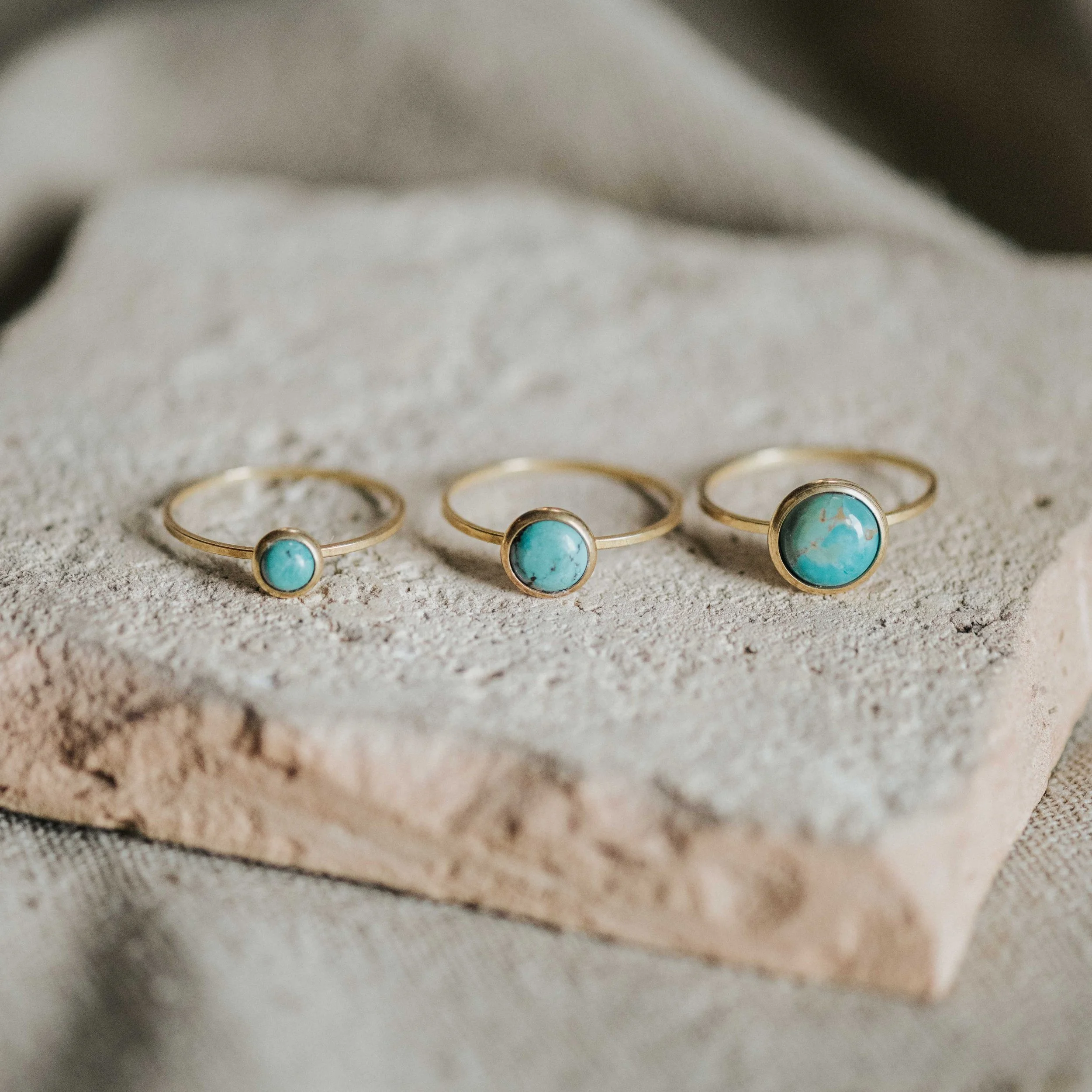 HYALITE RING // TURQUOISE