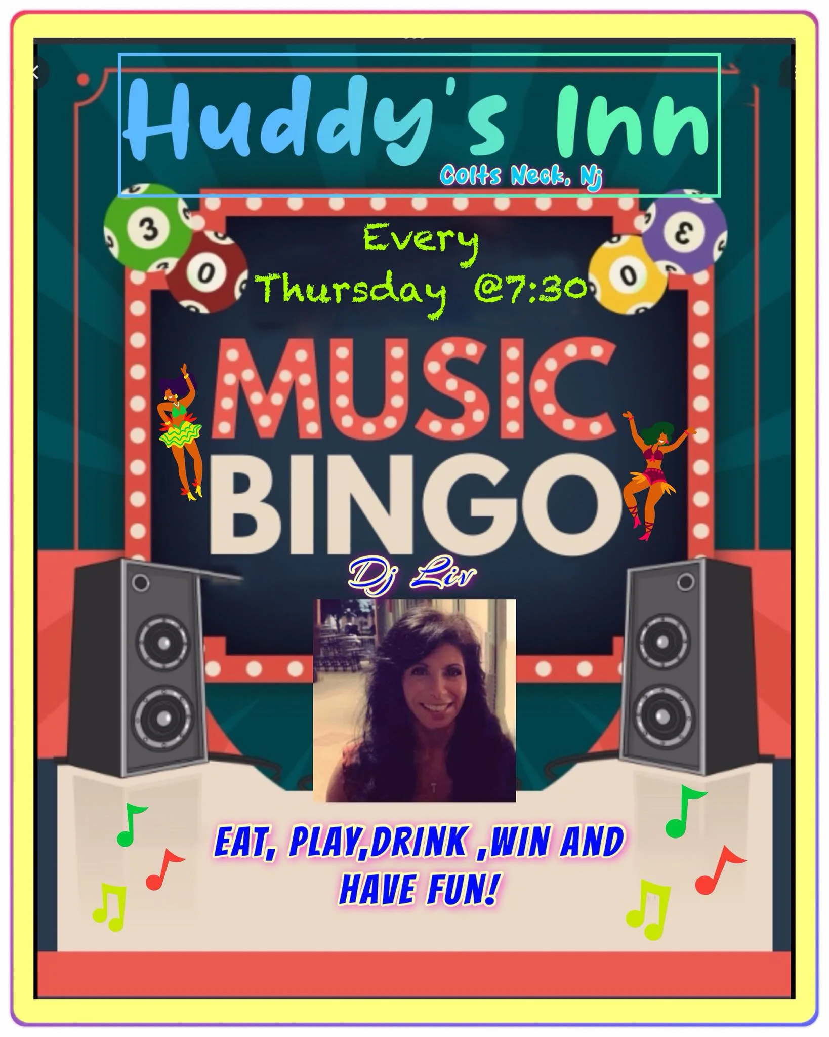 MUSIC BINGO w/ DJ LIV- EAT, PLAY, DRINK &amp; WIN!