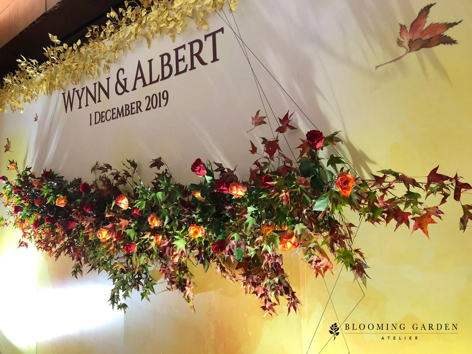 Event Flowers - Wedding Floral Backdrop 