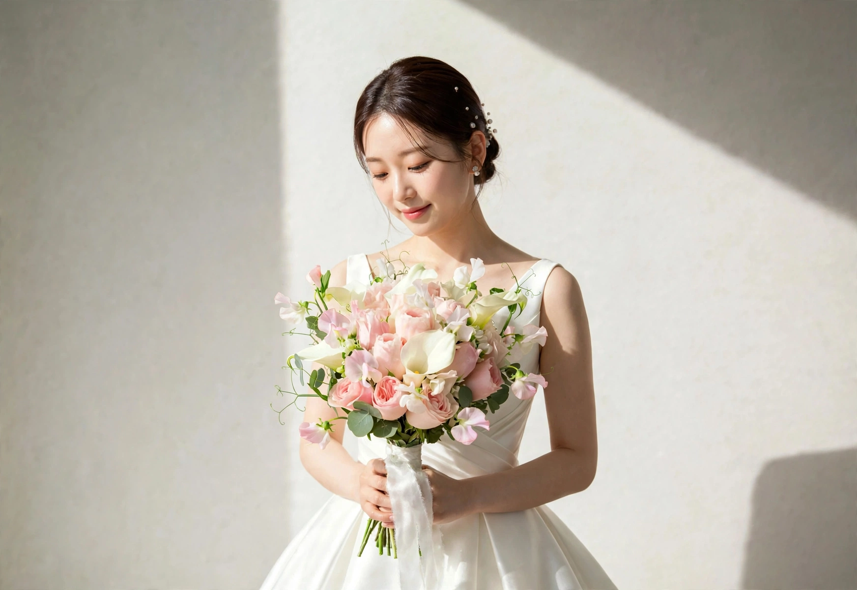 Papillon -French Garden Bridal Bouquet with Korean Airiness
