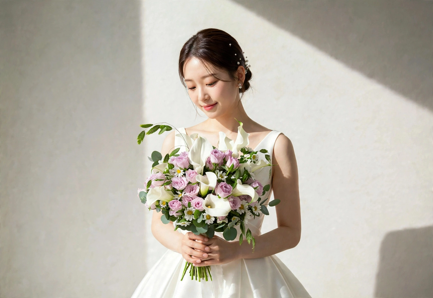 Petite Fleur - French Garden Bridal Bouquet with Korean Airiness