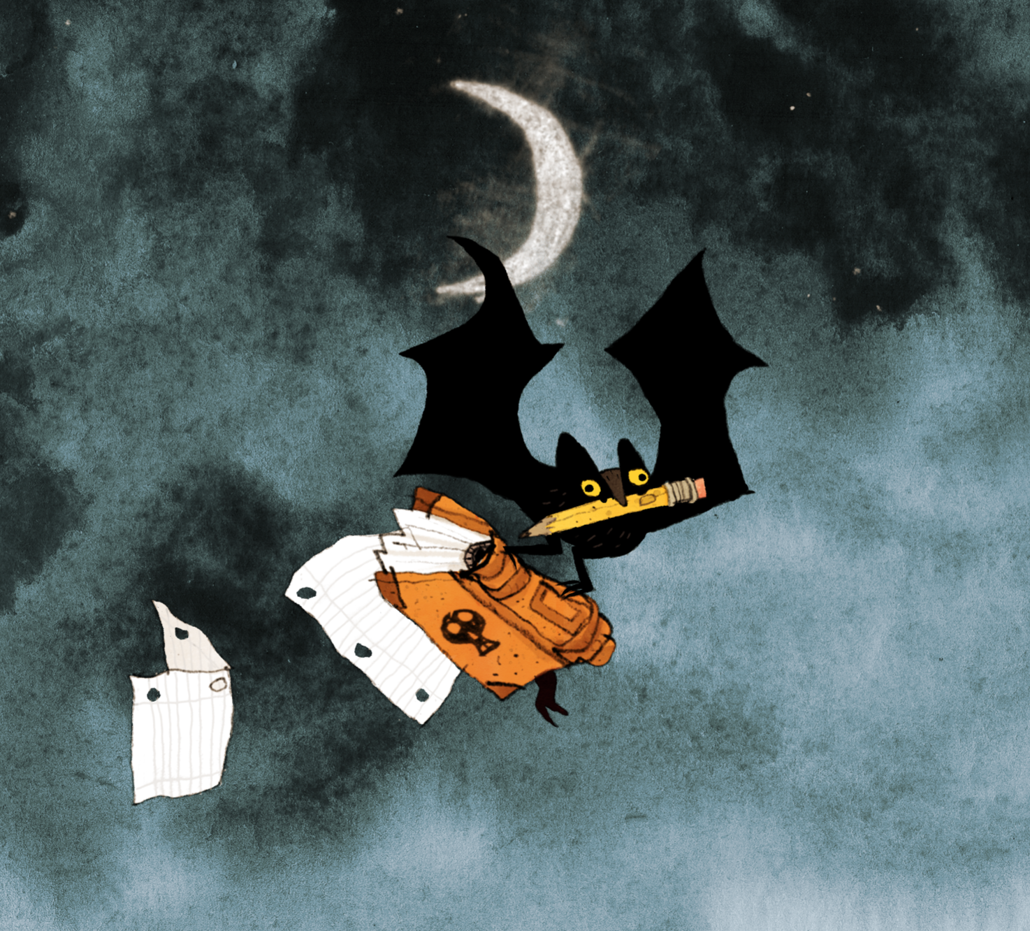 Back cover image, Monster School by Kate Coombs (Chronicle, 2018)