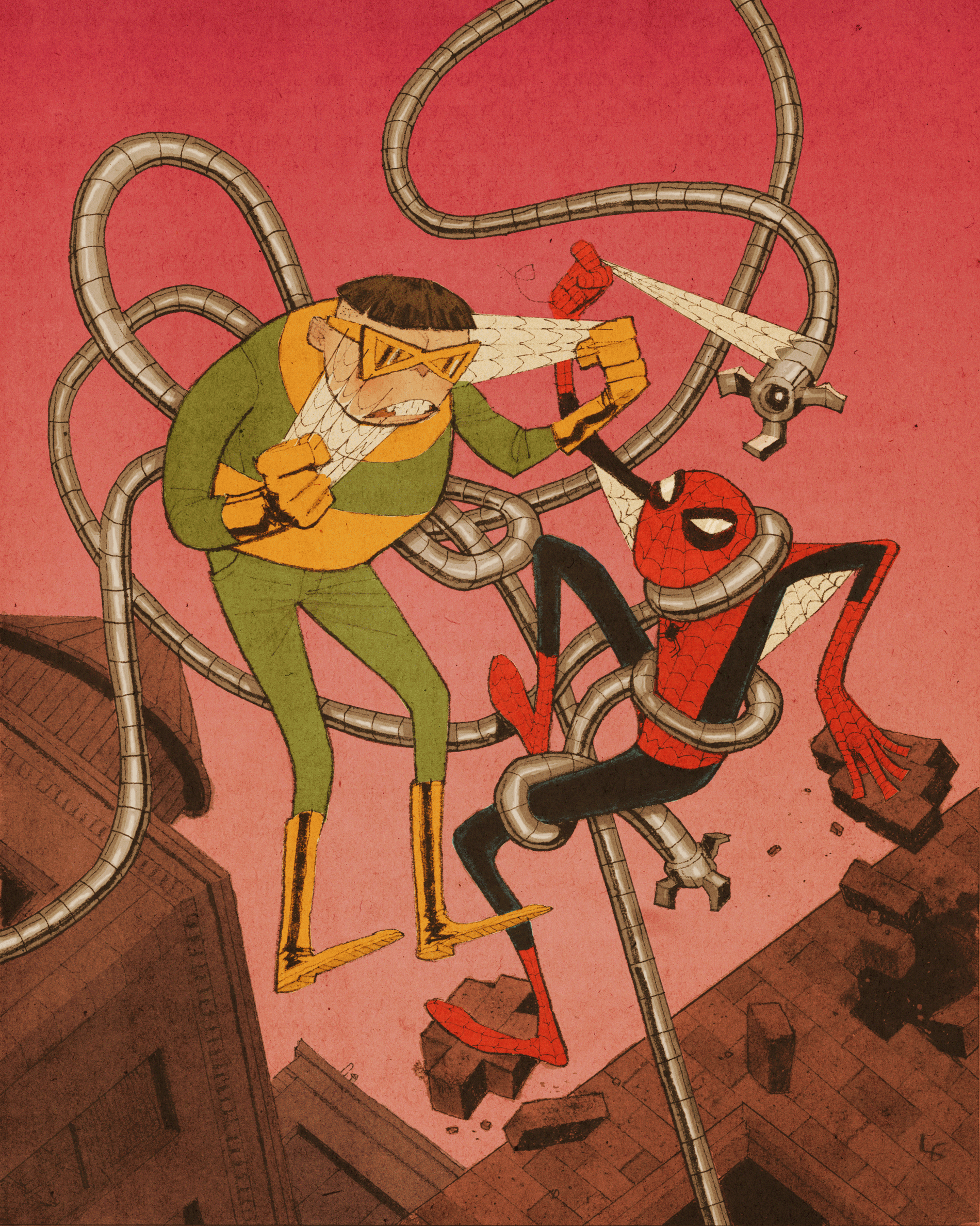  Spider-man vs. Dr. Octopus, HereoesCon commission 