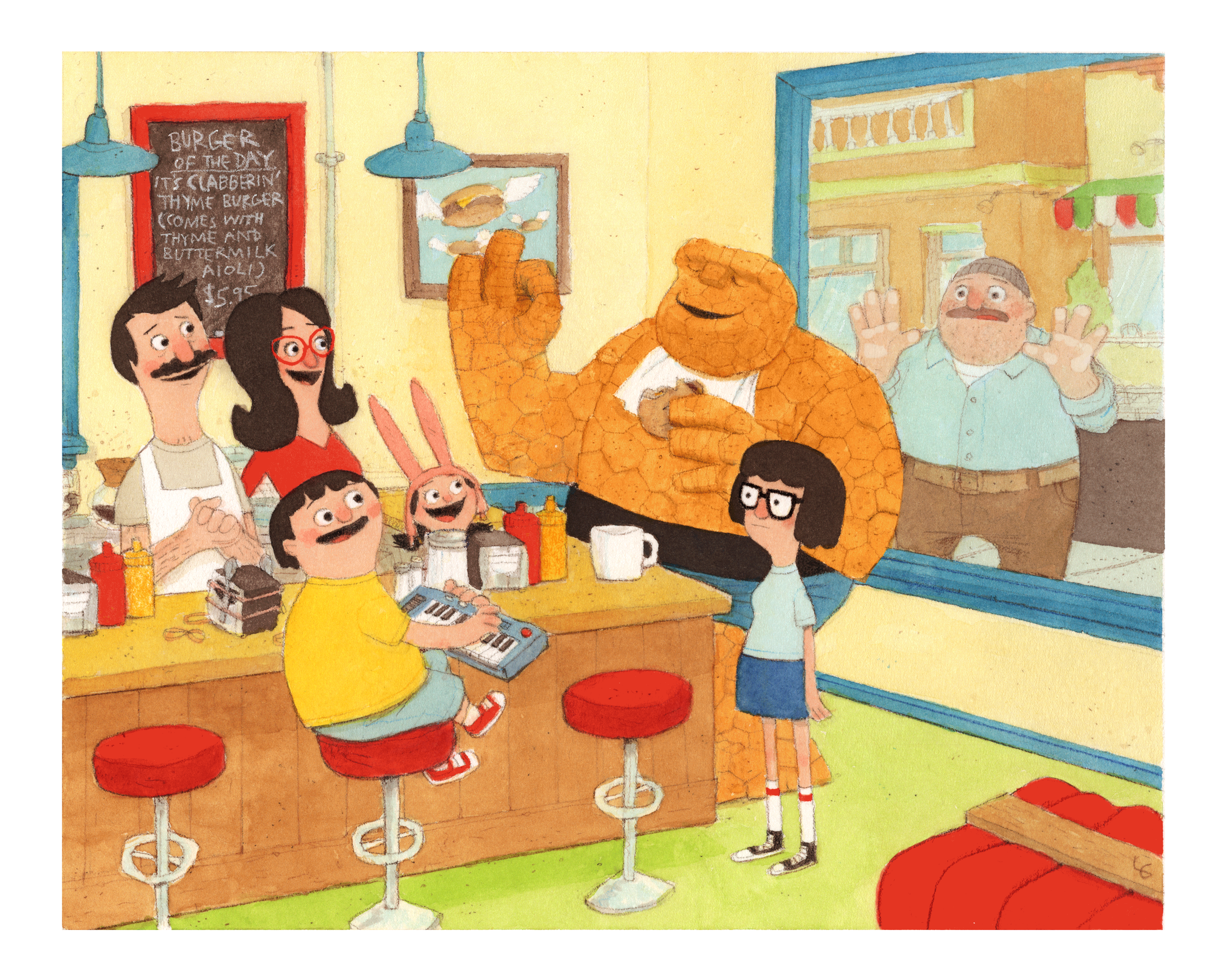  Ben Grimm at Bob’s Burgers commisssion 