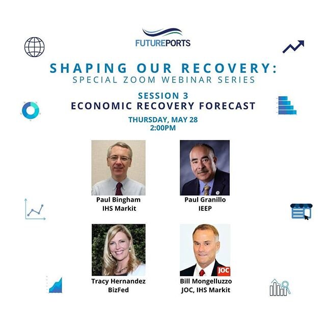 New speakers announced! Last chance to Register for this can't-miss event! RSVP to erin@futureports.org for Zoom meeting credentials.

#futureports #supplychain #economicrecovery #southerncalifornia #bizfed #ihsmarkit #journalofcommerce #inlandempire