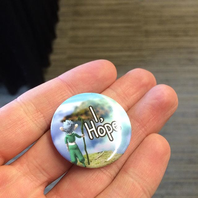 Who wants a button?  I'll add these as a perk to the campaign after pax !  Igg.me/at/ihopegame