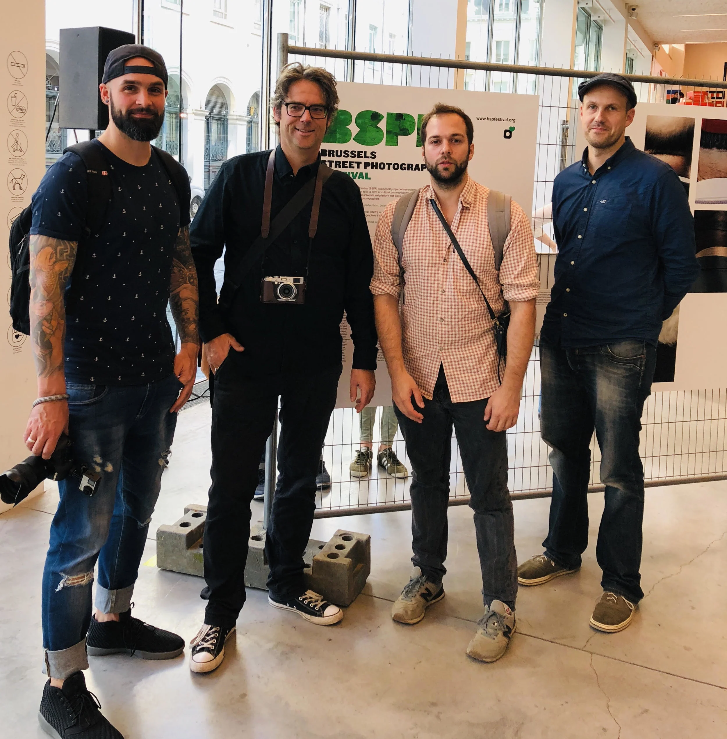 Das SPC-Team in Brüssel: v.lnr. Christopher Reuter, Sven Hoffmann, David Skokouhbeen, Andreas Ott.