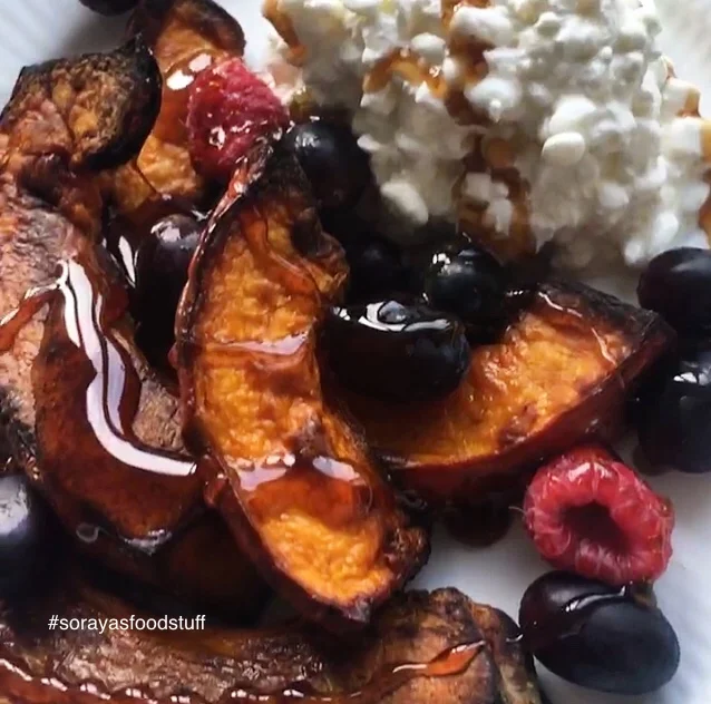 GLUTENFRI Hokkaido-fritter med fibersirup gold og hytteost