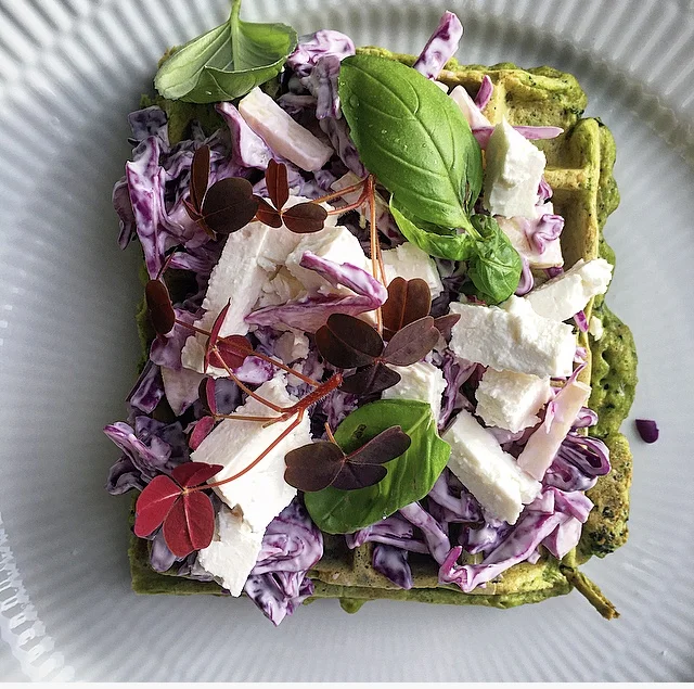 Glutenfri grønkålsvafler