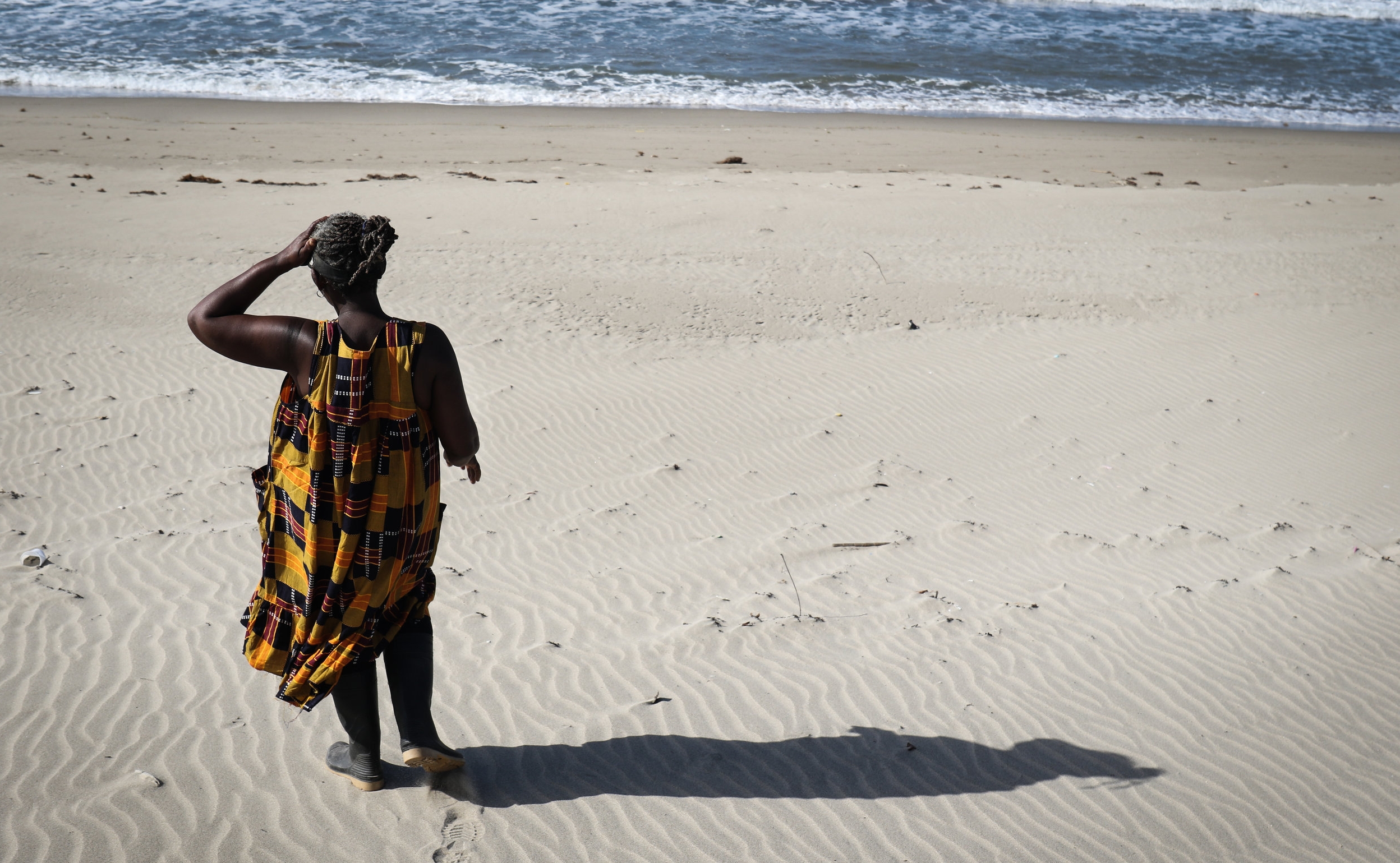   Francisca Arreola, a Garifuna woman, on the Caribbean coast of Honduras  