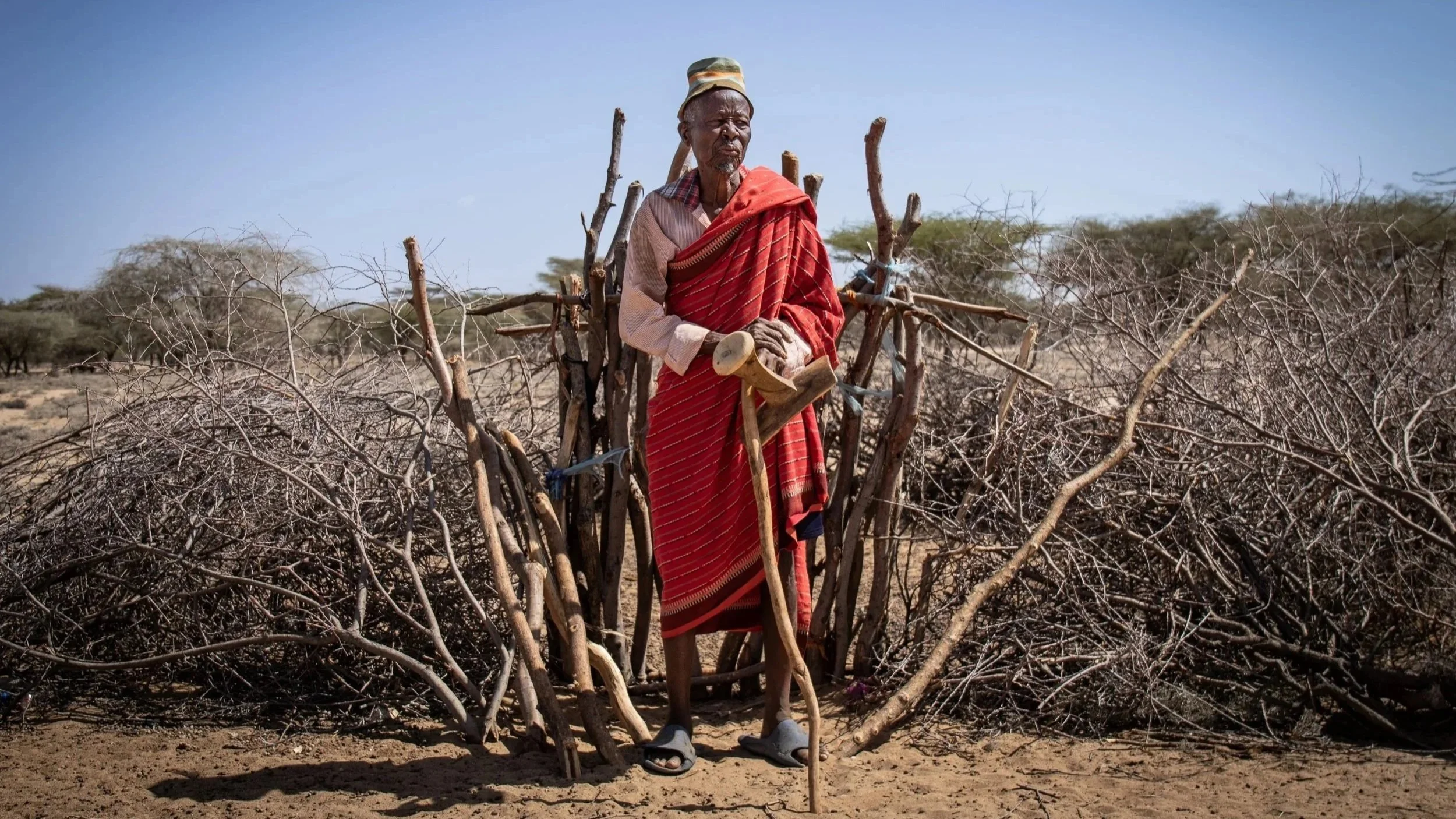   A Turkana elder in Kapese, northern Kenya  