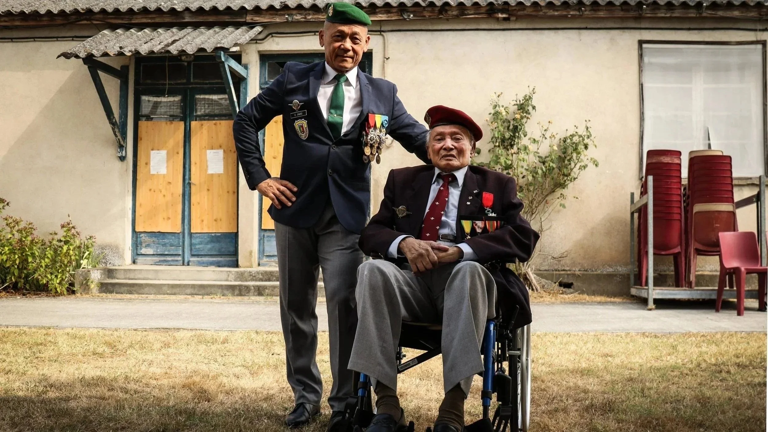   Indochinese 'repatriates’ at a former camp in France’s Lot region  