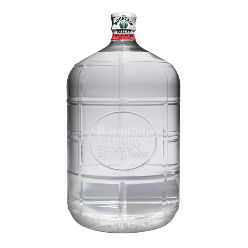 5 Gallon Glass Spring Water $21.00 ea. Each bottle has an initial $15.00 deposit