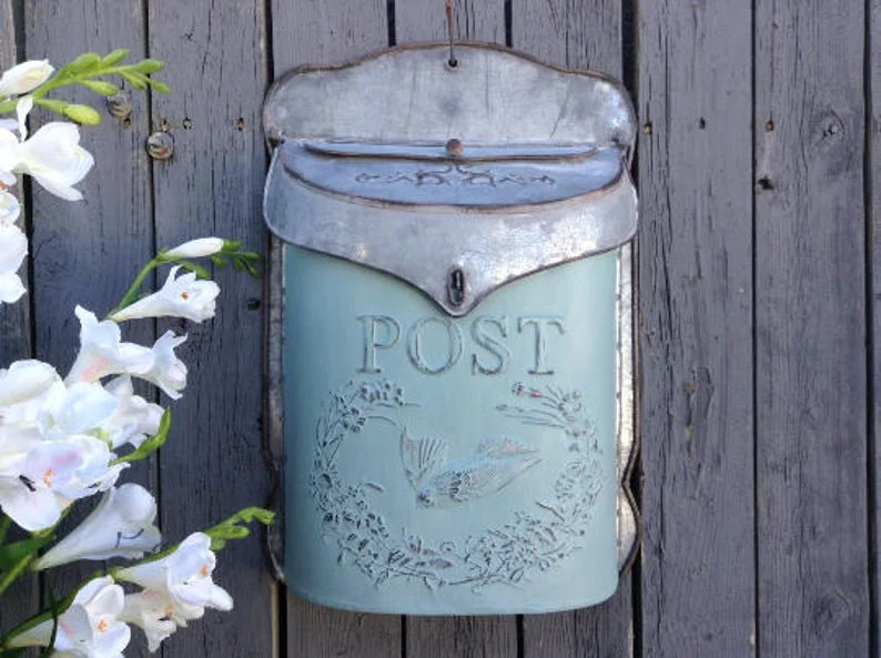 Galvanized Post Box - $52