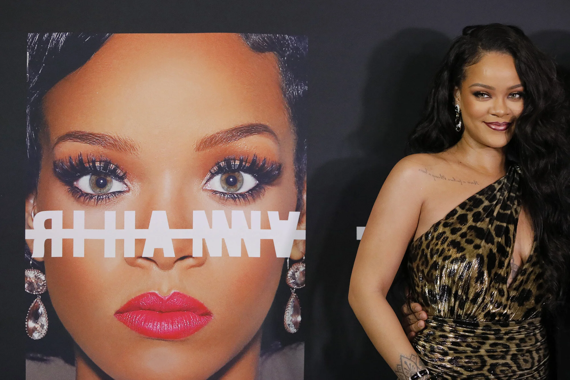 Musician Rihanna for the launch of her book of photos. 