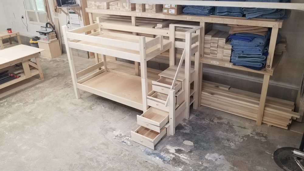 Photos Of Unfinished Bunk And Loft Beds, Unfinished Bunk Bed Ladder