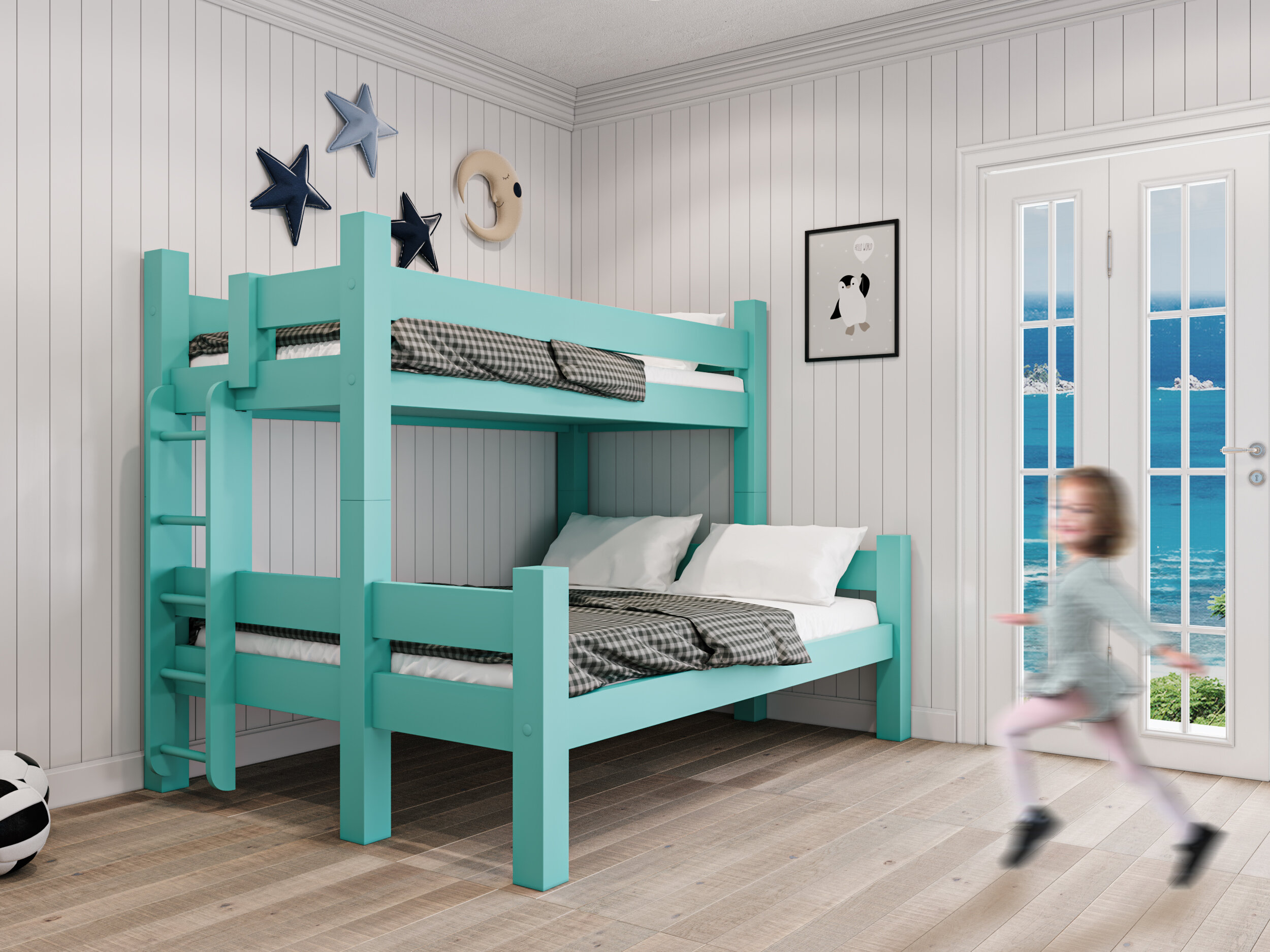 Solid Wood Bunk Beds Wooden, Wooden Dowels For Bunk Beds