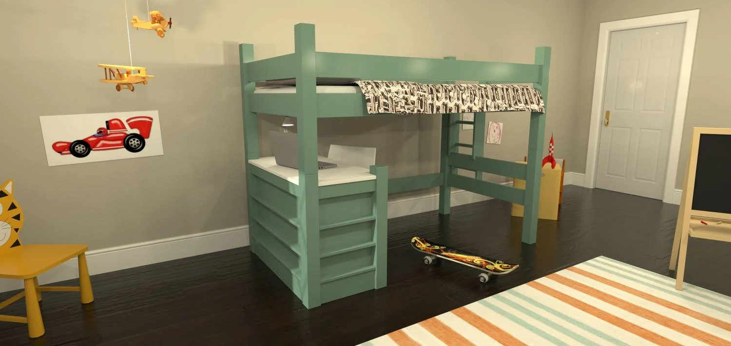Solid Wood Loft Beds Heavy Duty Loft Beds Maine Bunk Beds