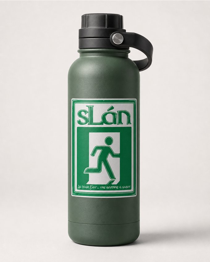 An Irish Exit Vinyl Sticker