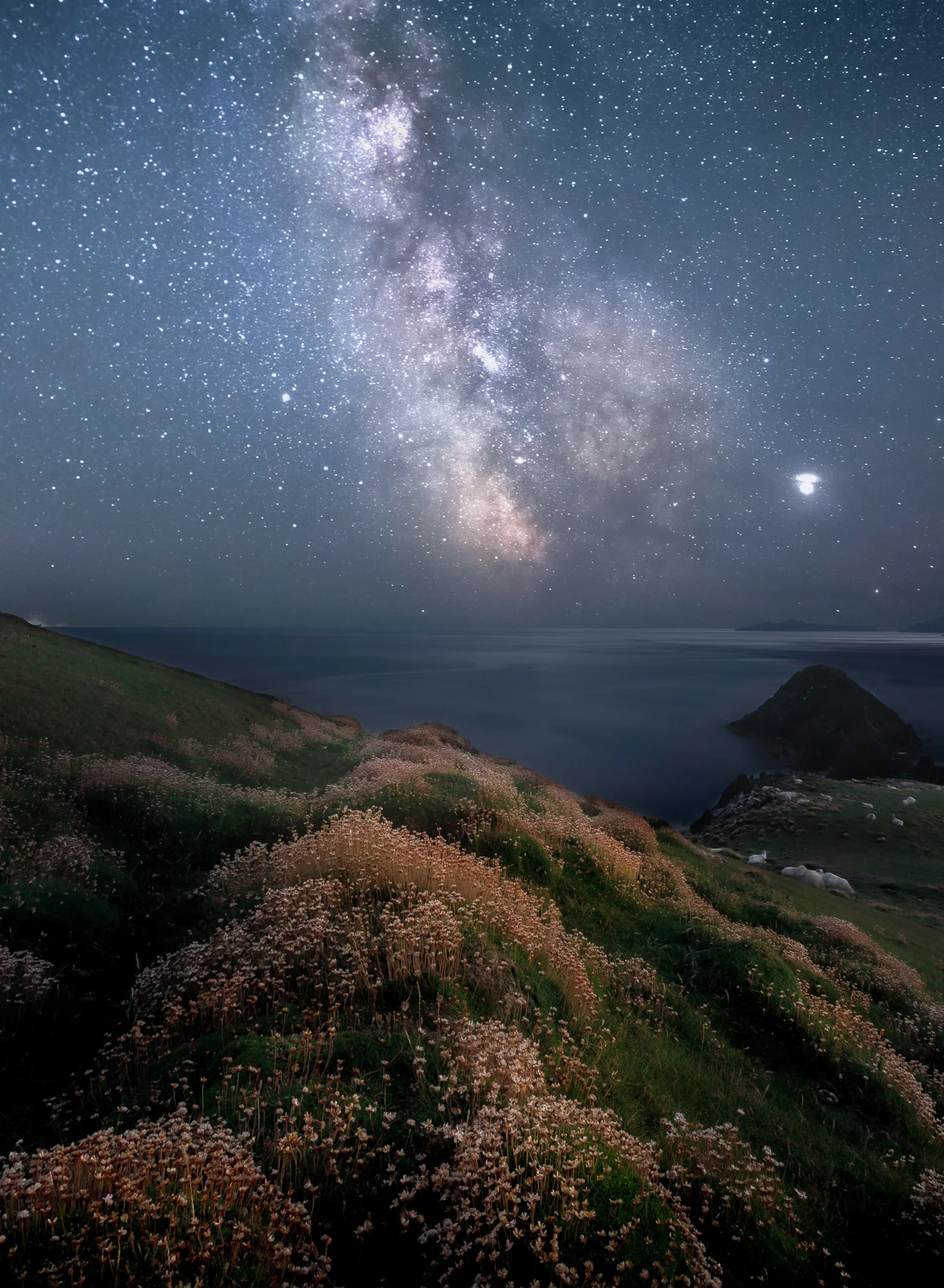 Milky Way over Dunmore Head in Dingle, Co Kerry