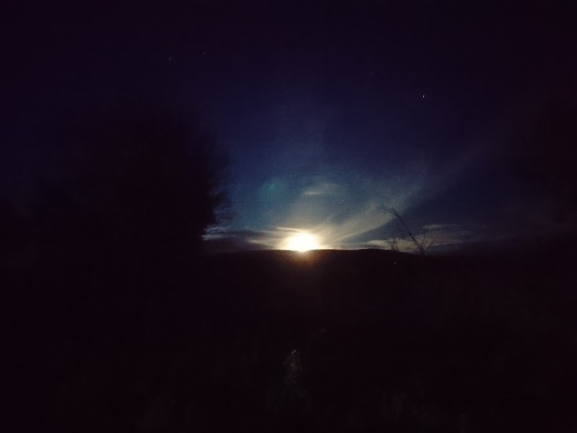 Moon-rise over Glenshane