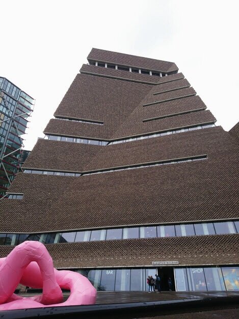 Tate's new extension with a Franz West piece in the foreground