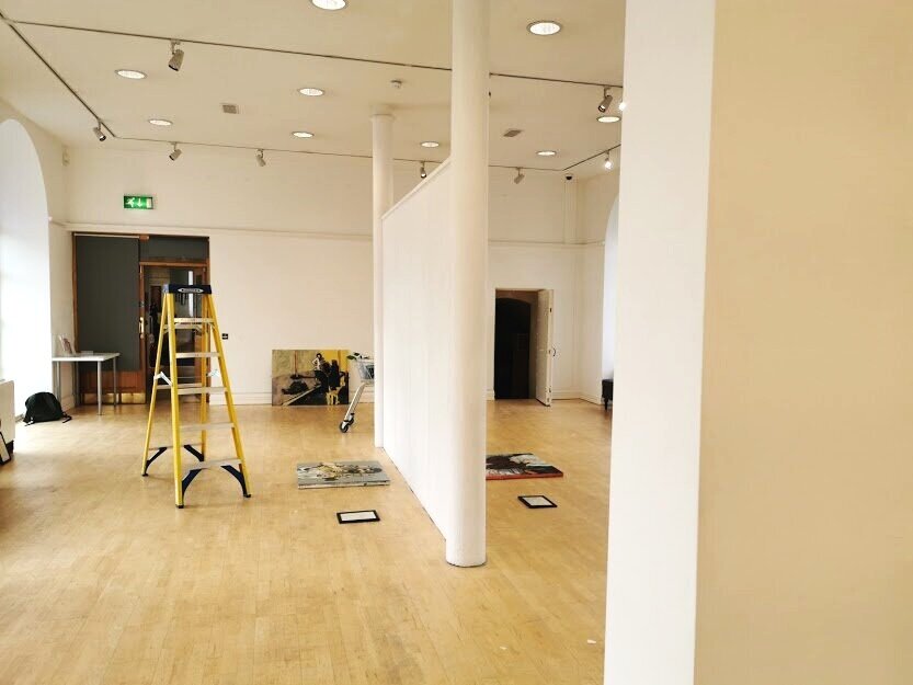 Installing Bardo in the Ards Art Centre, Newtownards