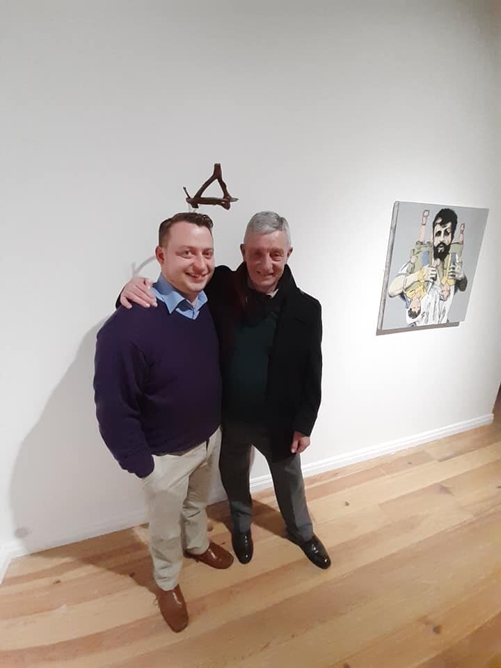 Myself and Dad under "Crown of Dionysus"