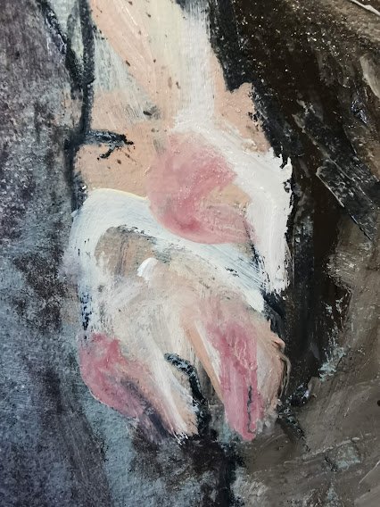 Detail of hand - in progress