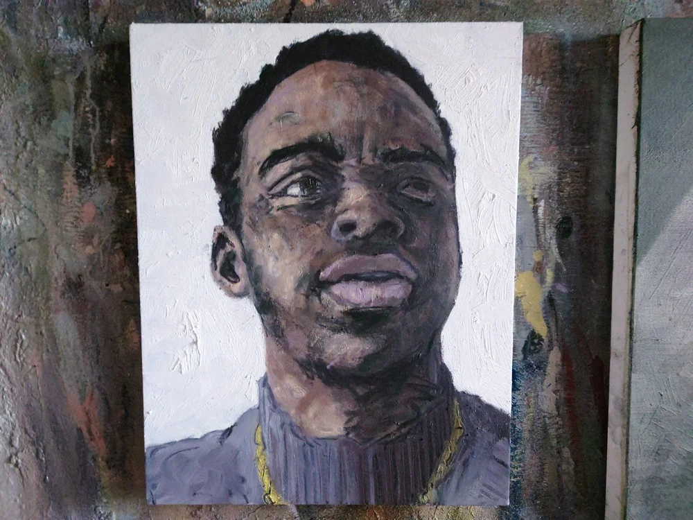 First completed painting of the year - 'Restraint Study'