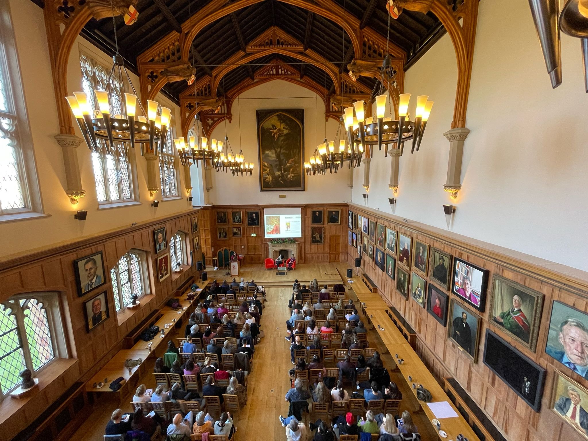 Belfast Visual Arts Forum in the Great Hall at Queens